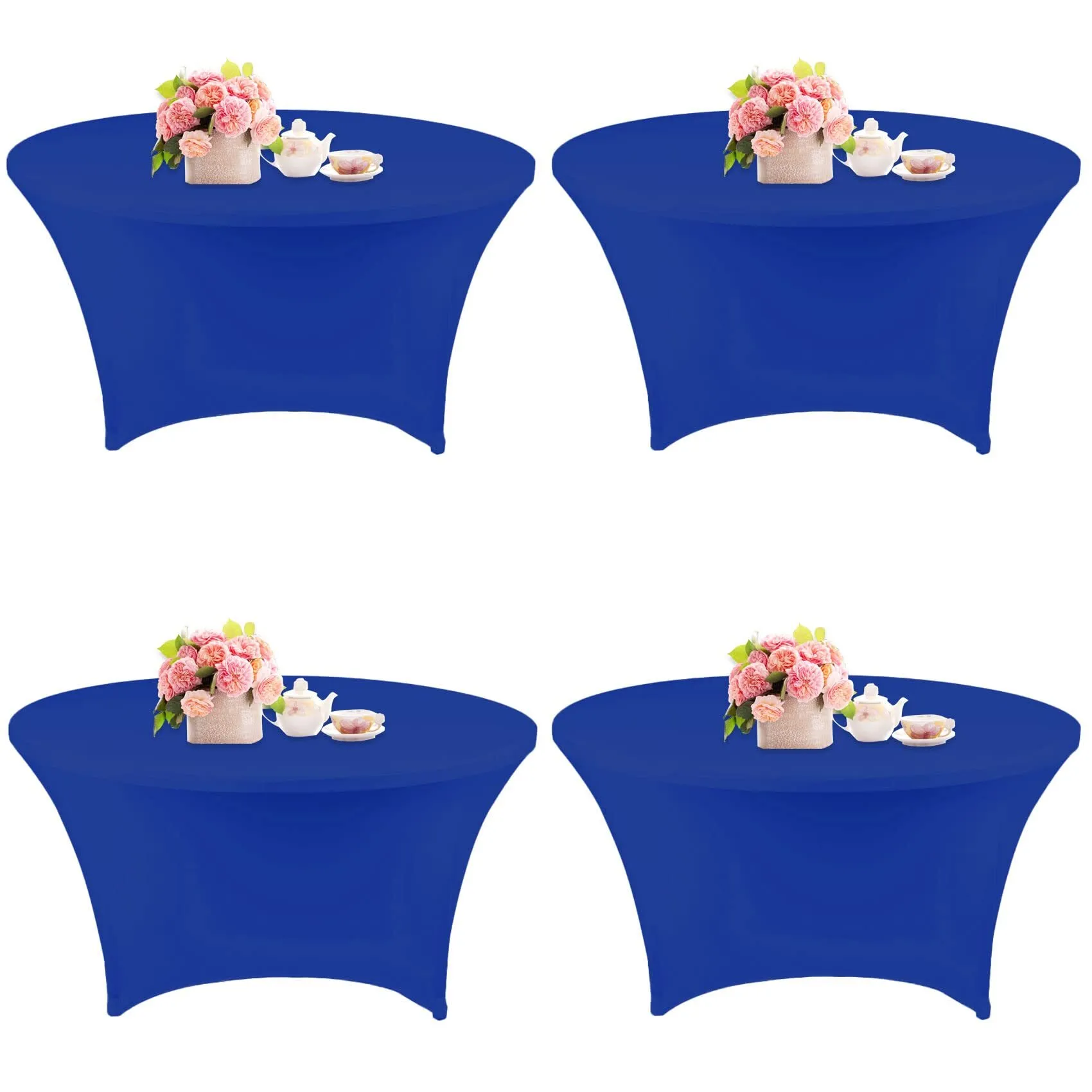 60in Round Spandex Blue