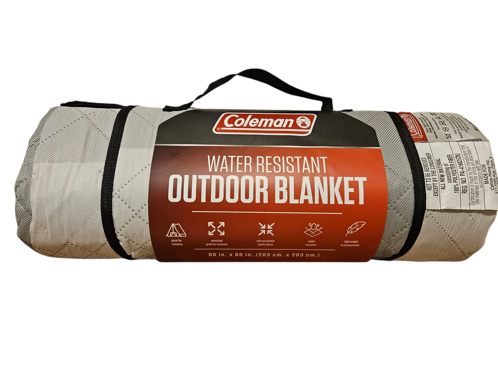 Outdoor water resistant blanket