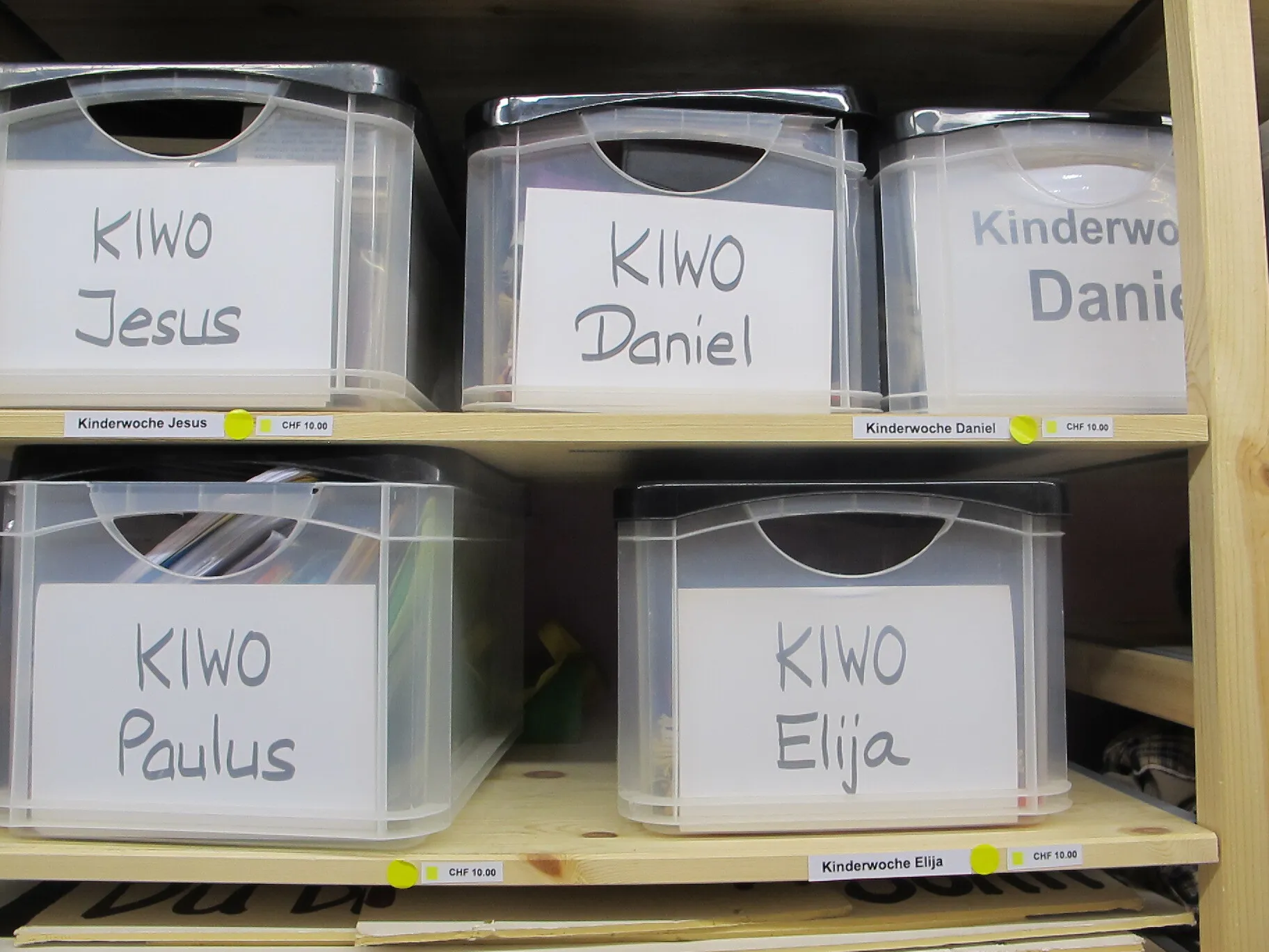 Kinderwochen Unterlagen