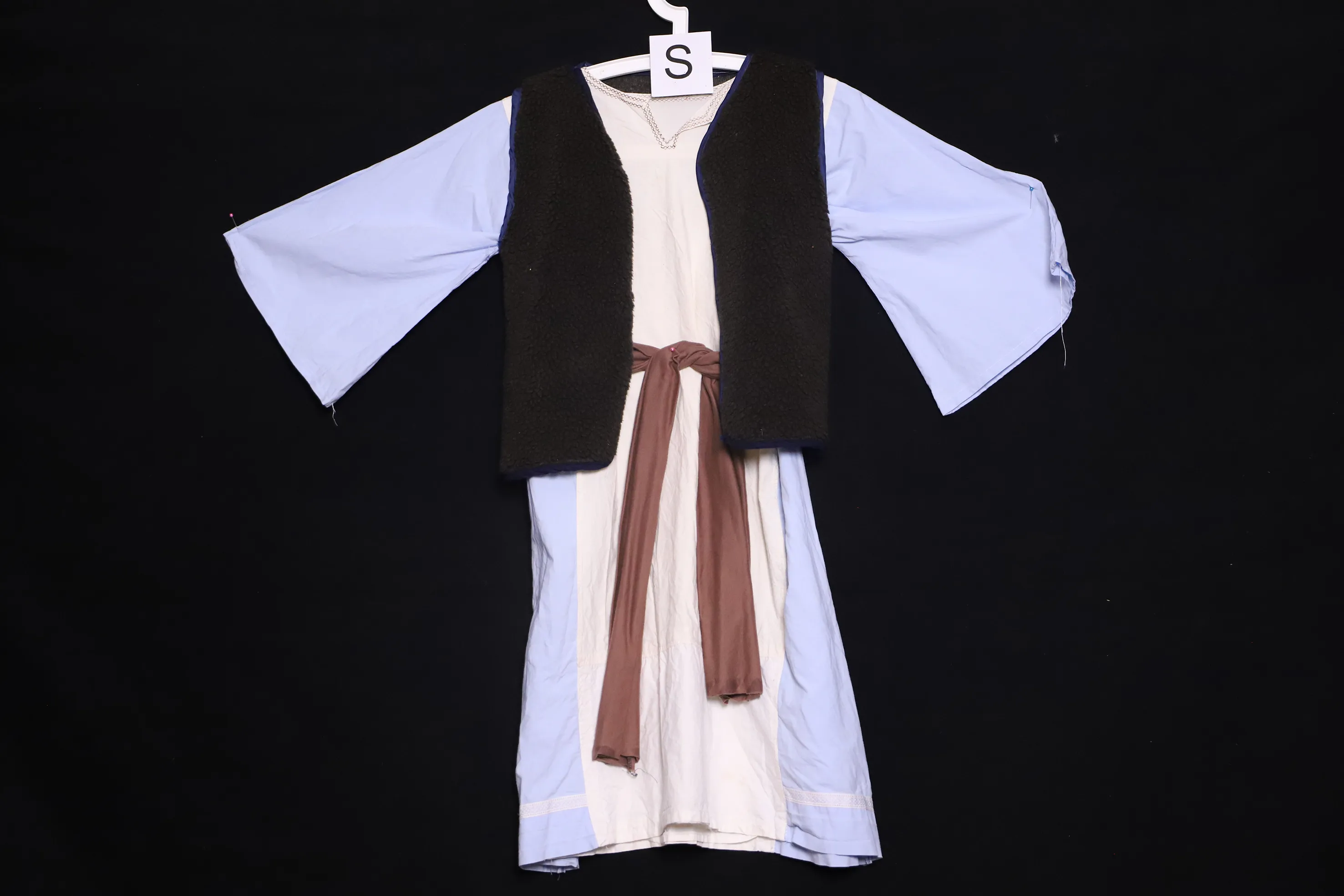 Verkleidung S mit Veste, blau-weiss ( S0654 )