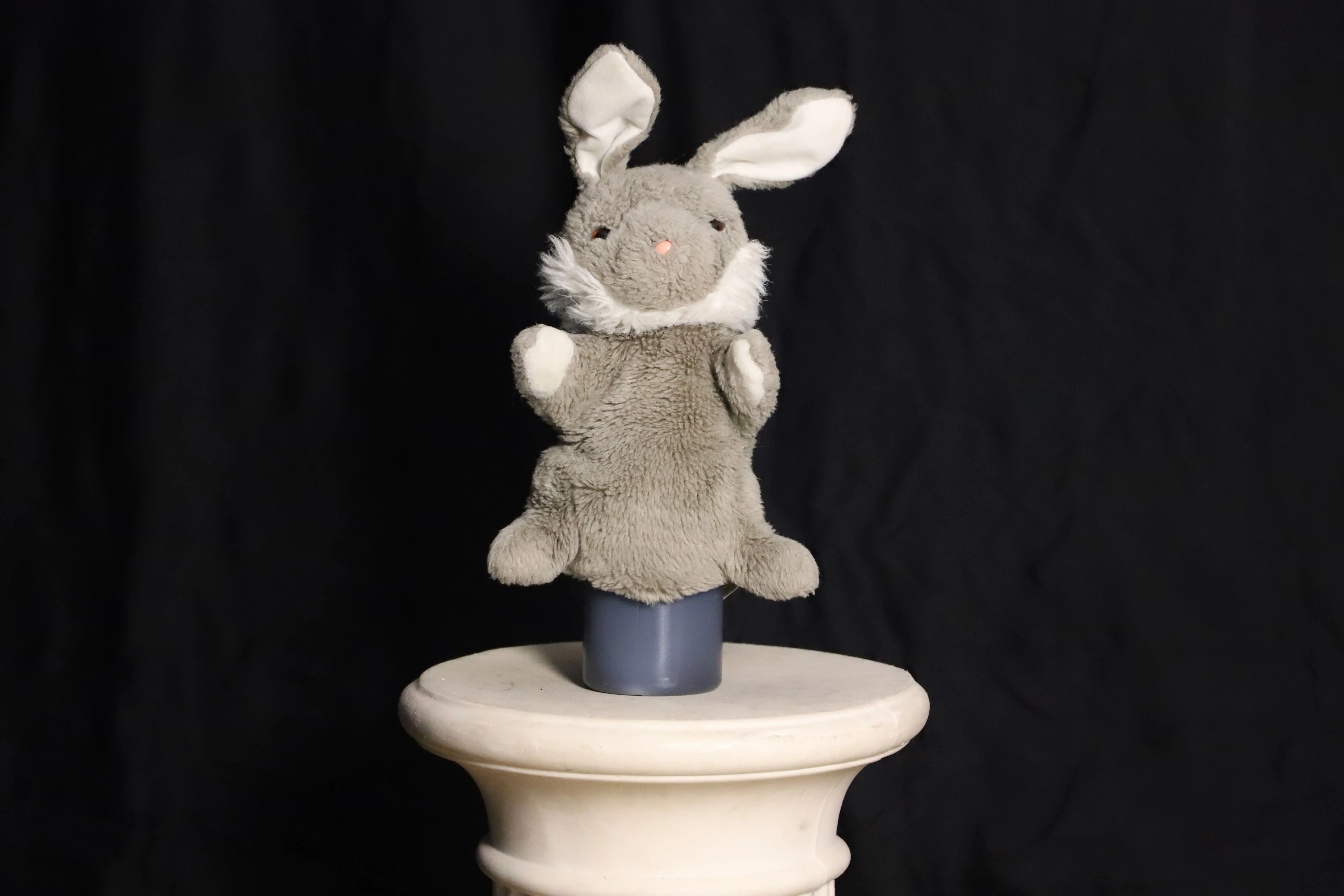 Handpuppe ( süsser grauer Hase )
