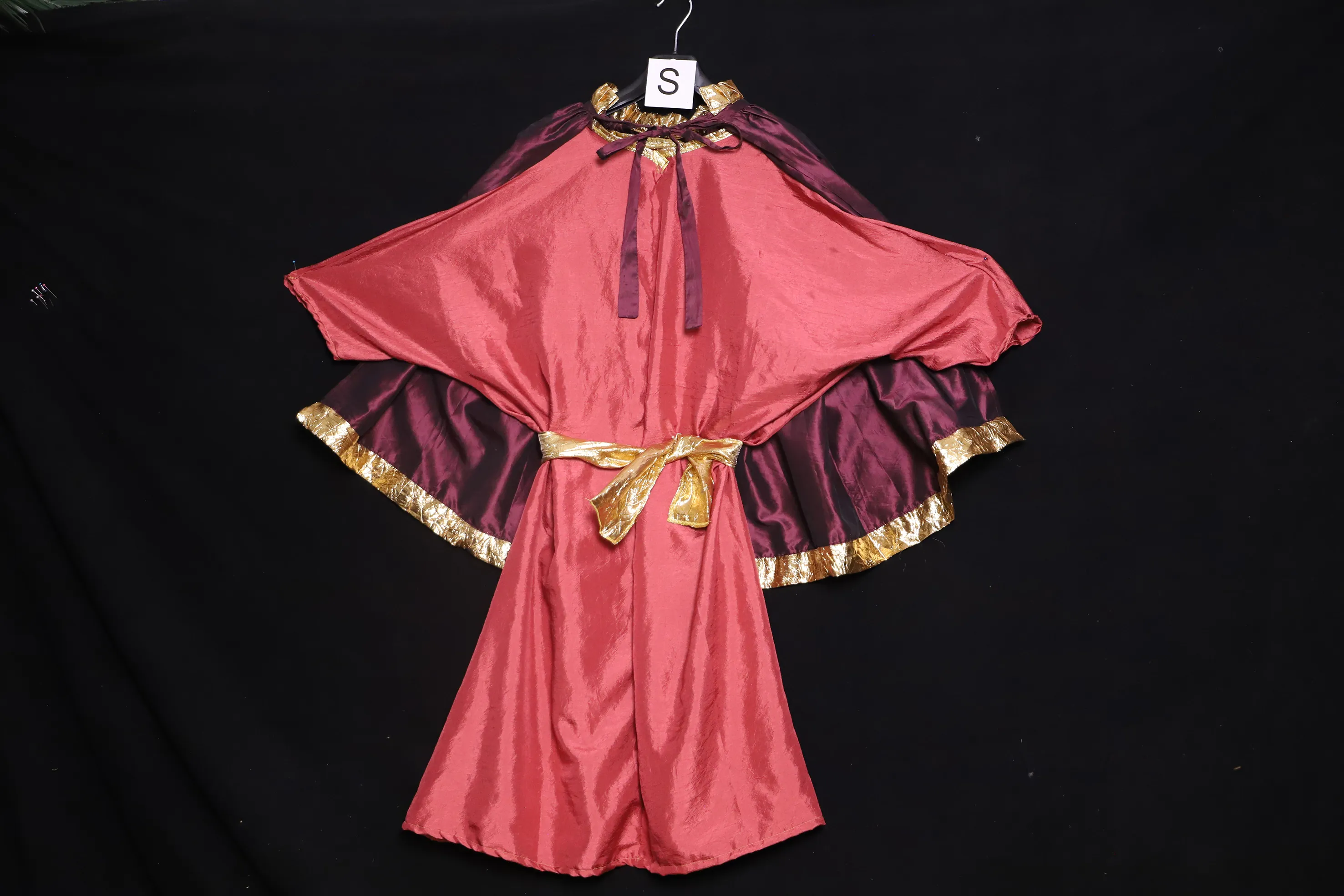 Verkleidung S mit Umhang, rot ( S0449 )