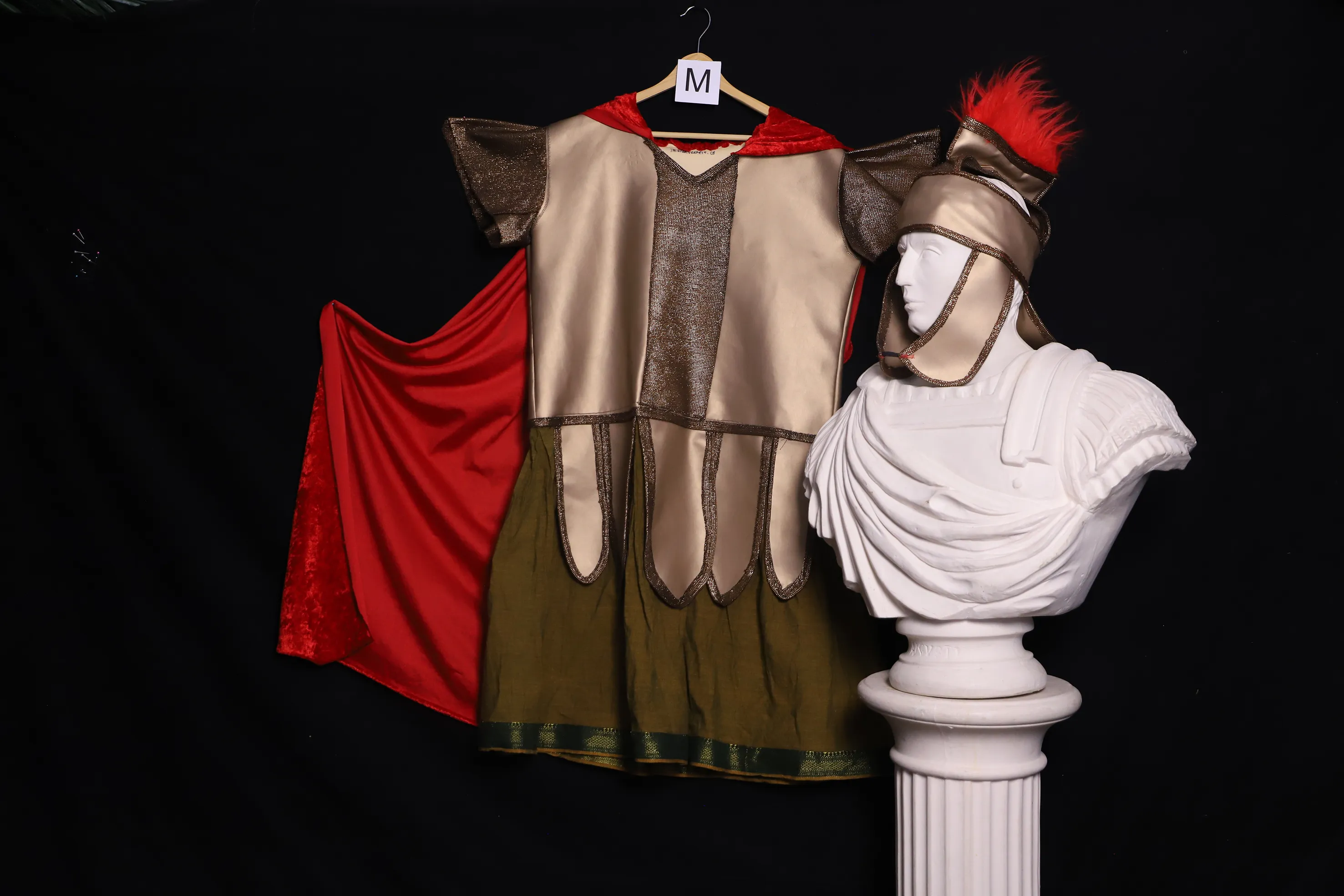 Verkleidung M mit Kopfbedeckung, Soldat ( M0446 )