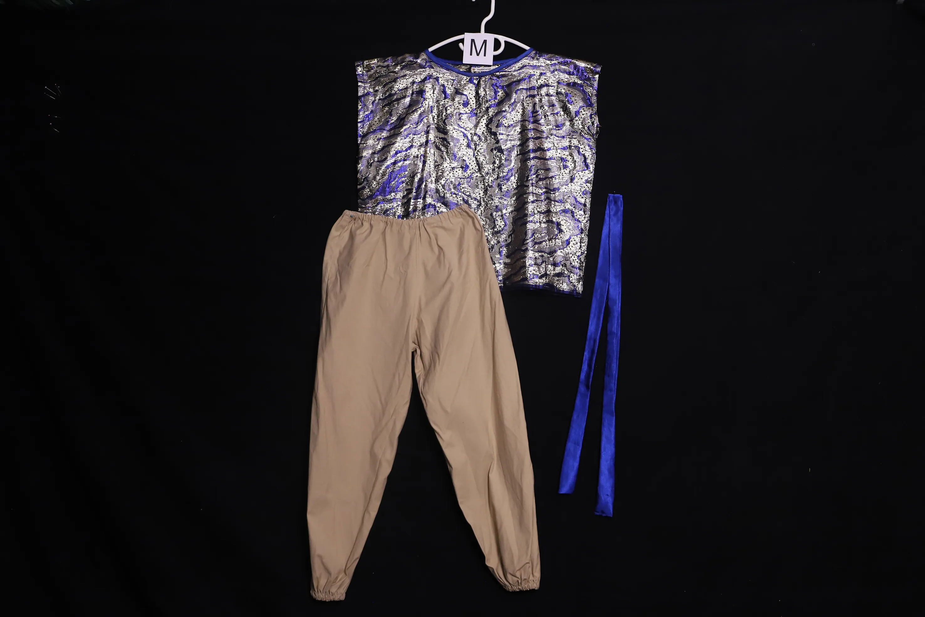 Verkleidung M, Diener blau-beige ( M0606 )