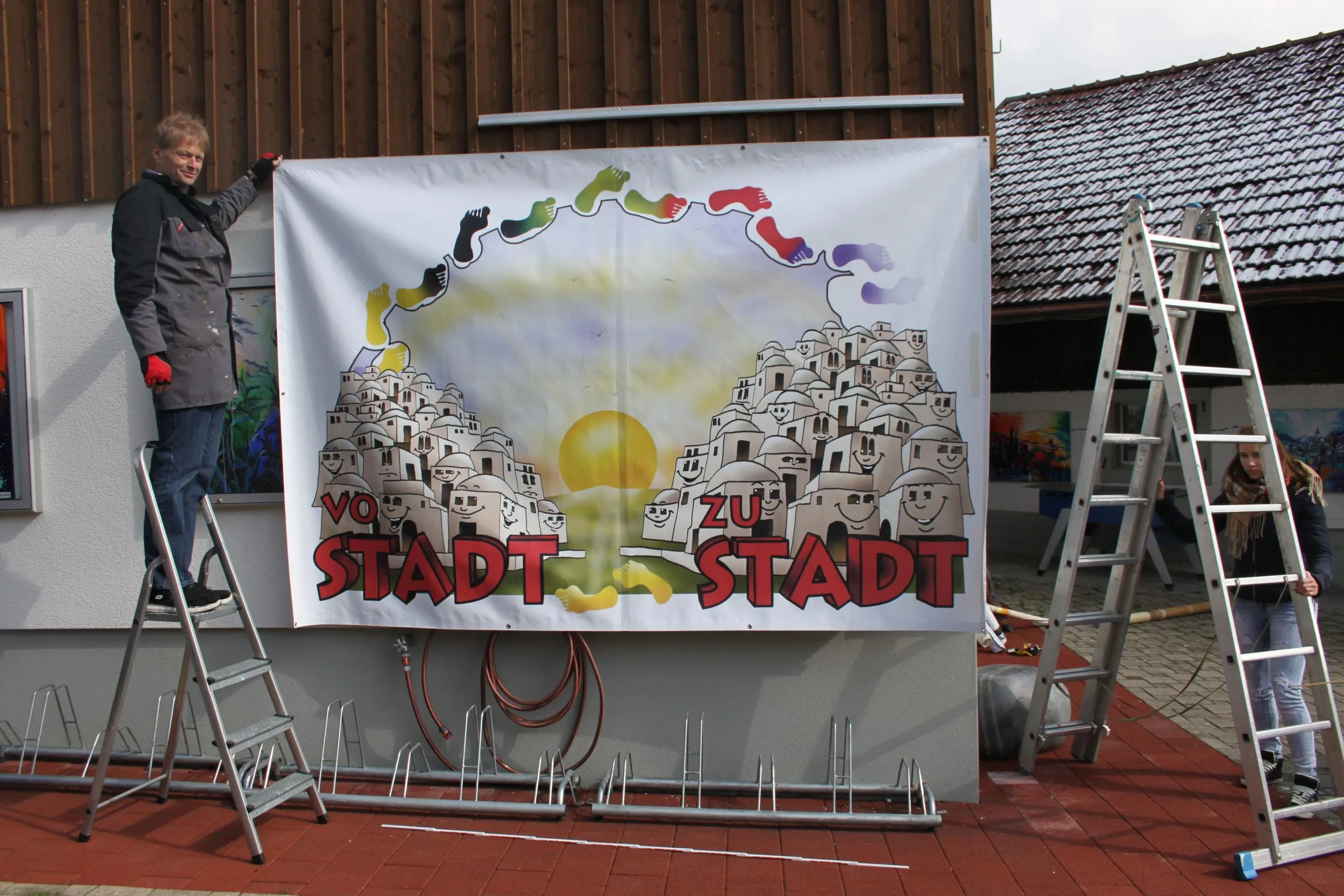 Plakat Kinderwoche Paulus vo Stadt zu Stadt