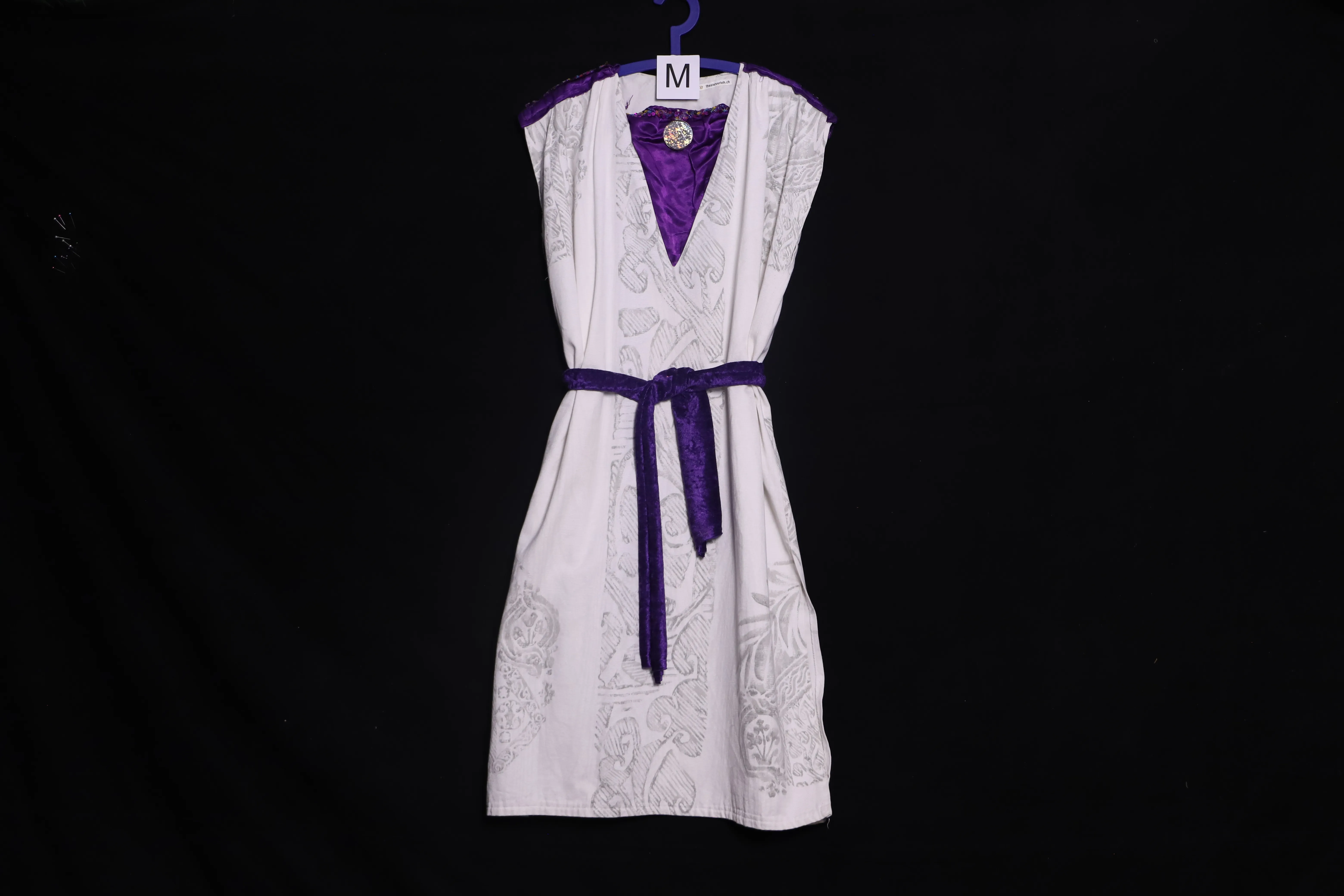 Verkleidung M, weiss-violett ( M0148 )