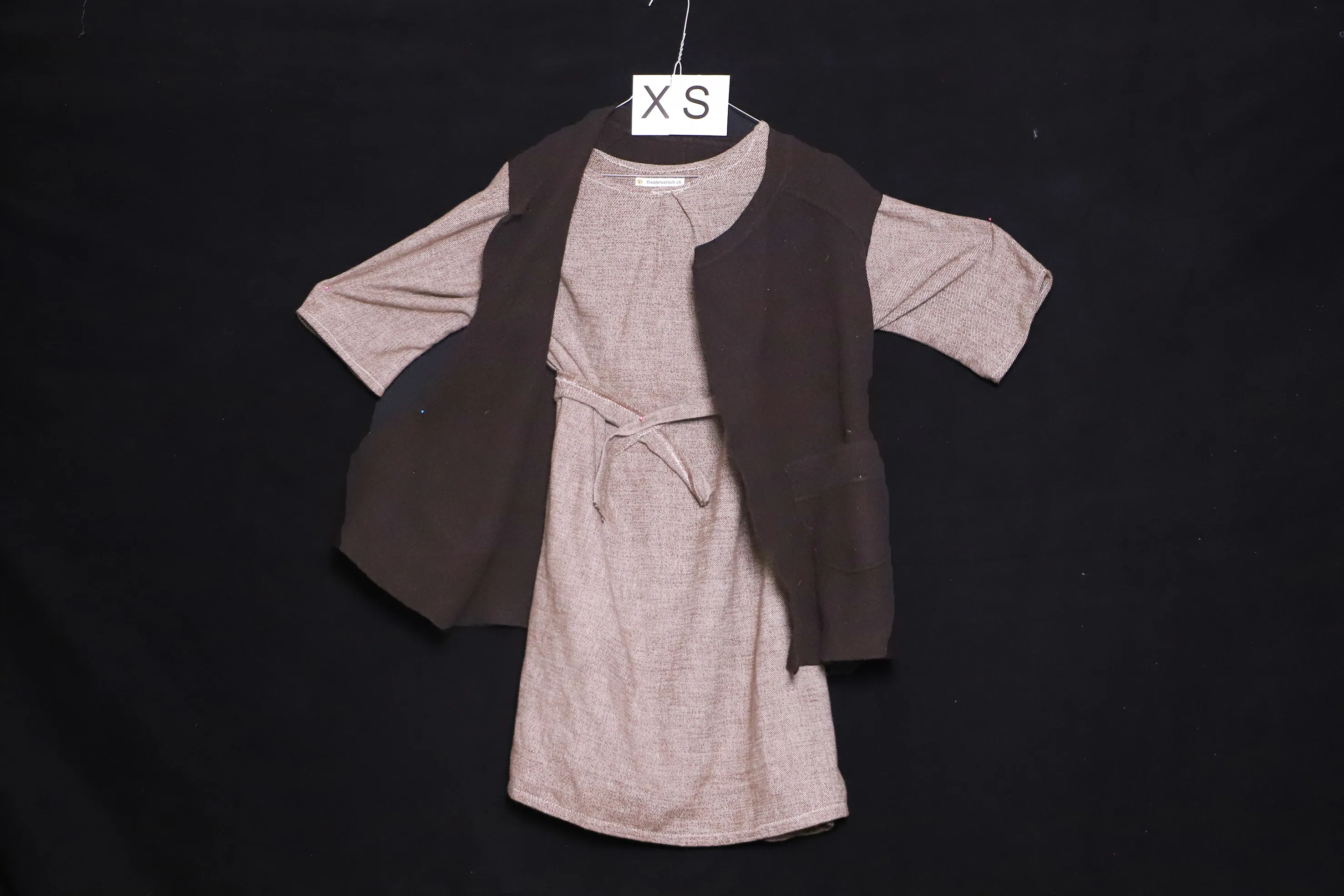 Verkleidung XS mit Veste, beige-braun ( XS0865 )