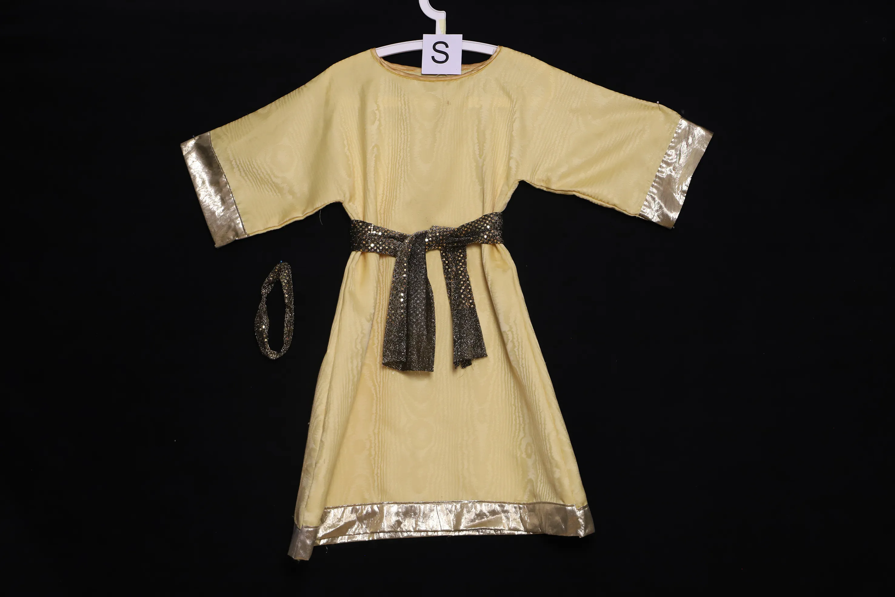 Verkleidung S mit Kopfbedeckung, gold-gelb ( S0344 )