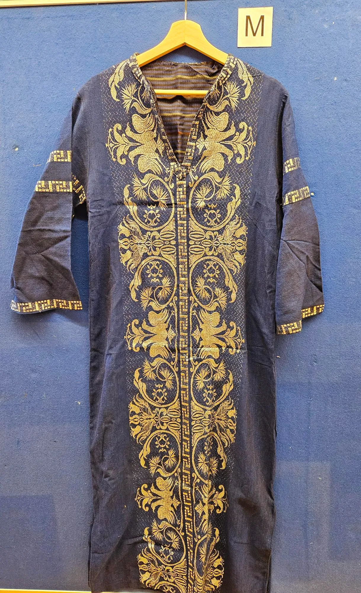 Kostüm XS, blau-gold-gelb-rot