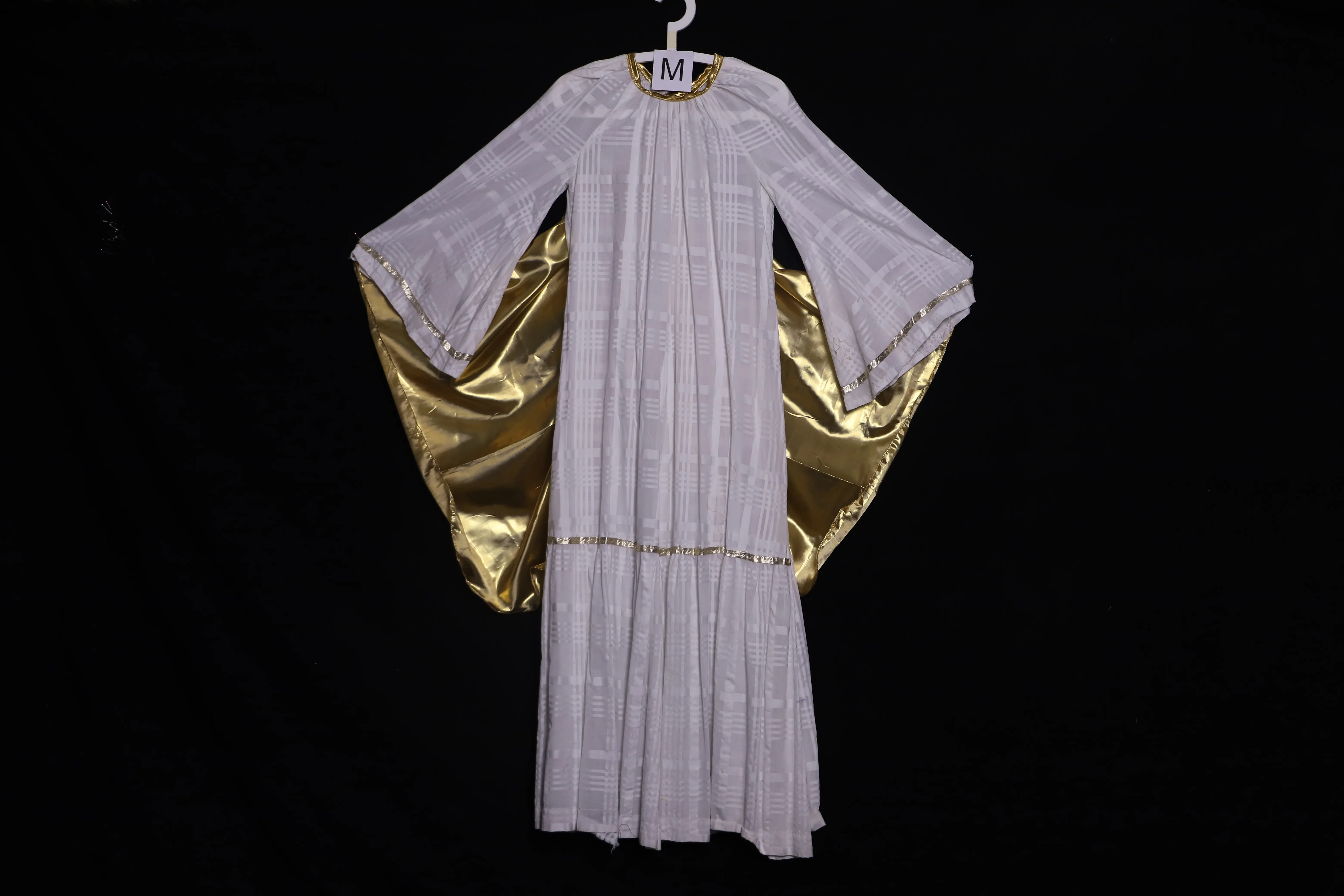 Verkleidung M mit Umhang, Engel mit goldigen Flügeln ( M0329 )