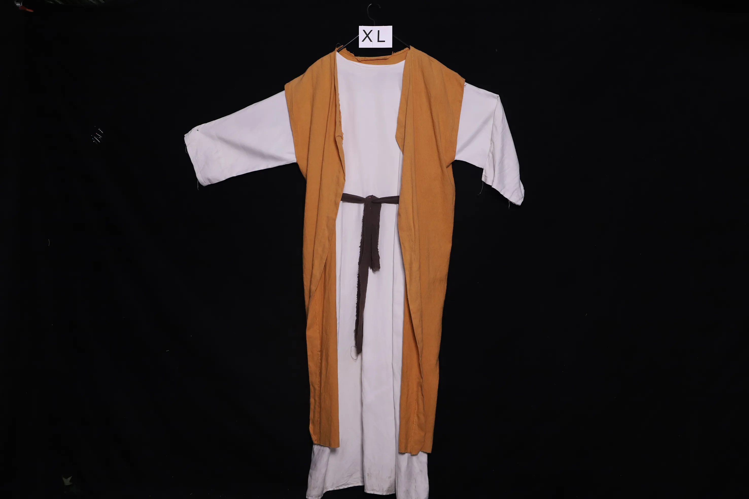 Verkleidung XL mit Umhang, weiss-orange ( XL0171 )