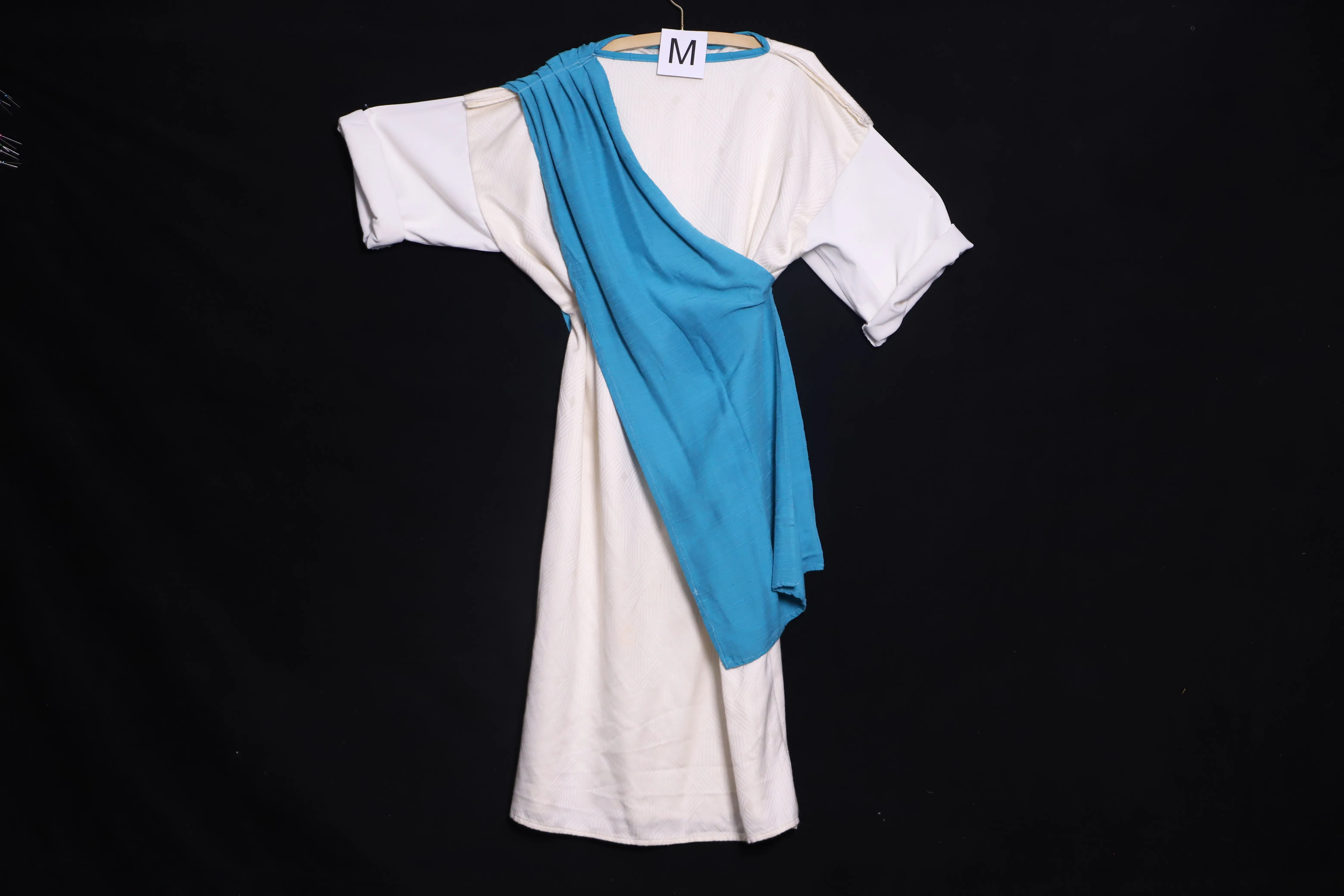 Verkleidung M mit Schärpe, weiss-blau ( M0127 )