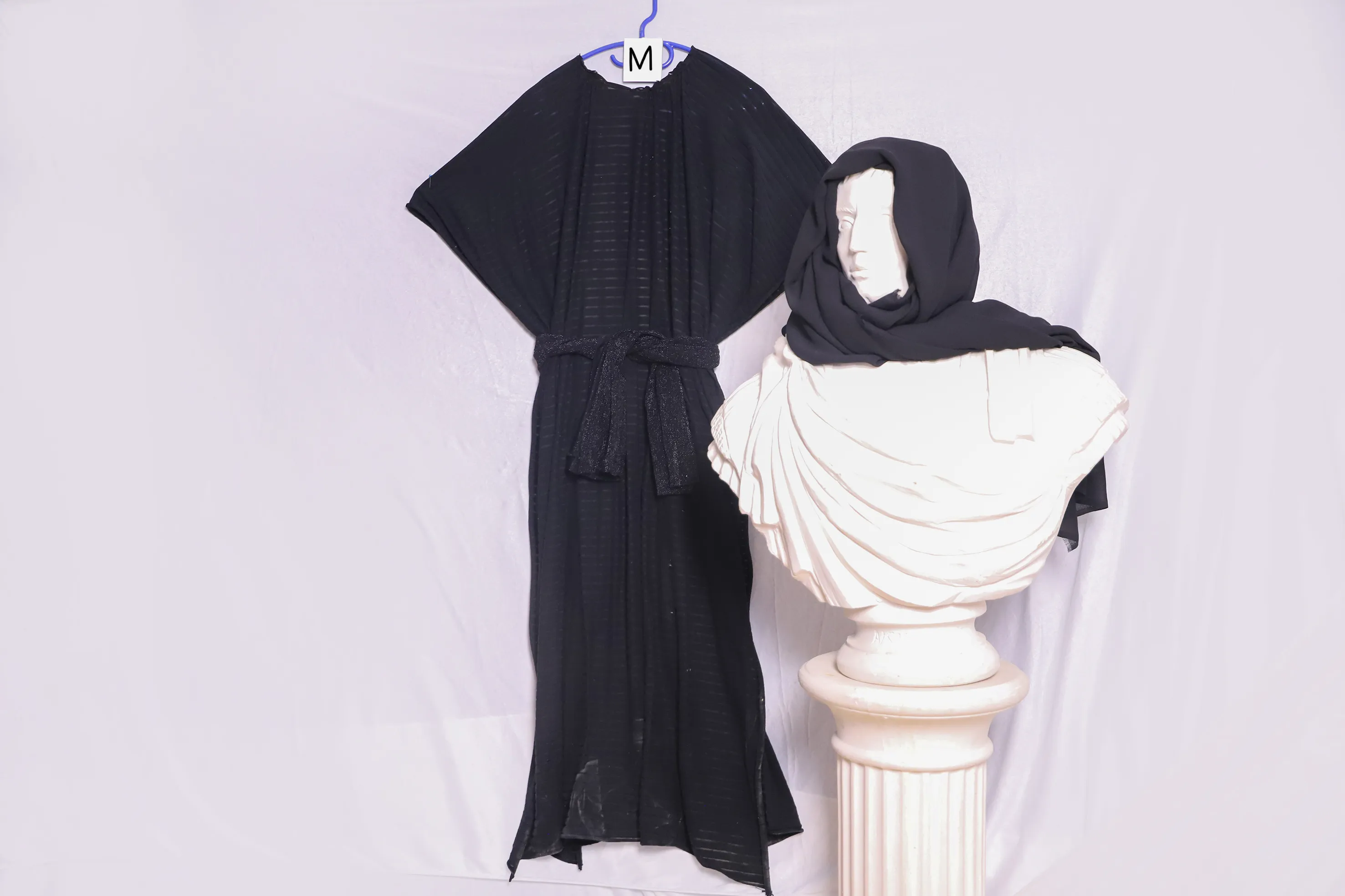 Verkleidung M mit Kopfbedeckung, schwarz ( M0221 )