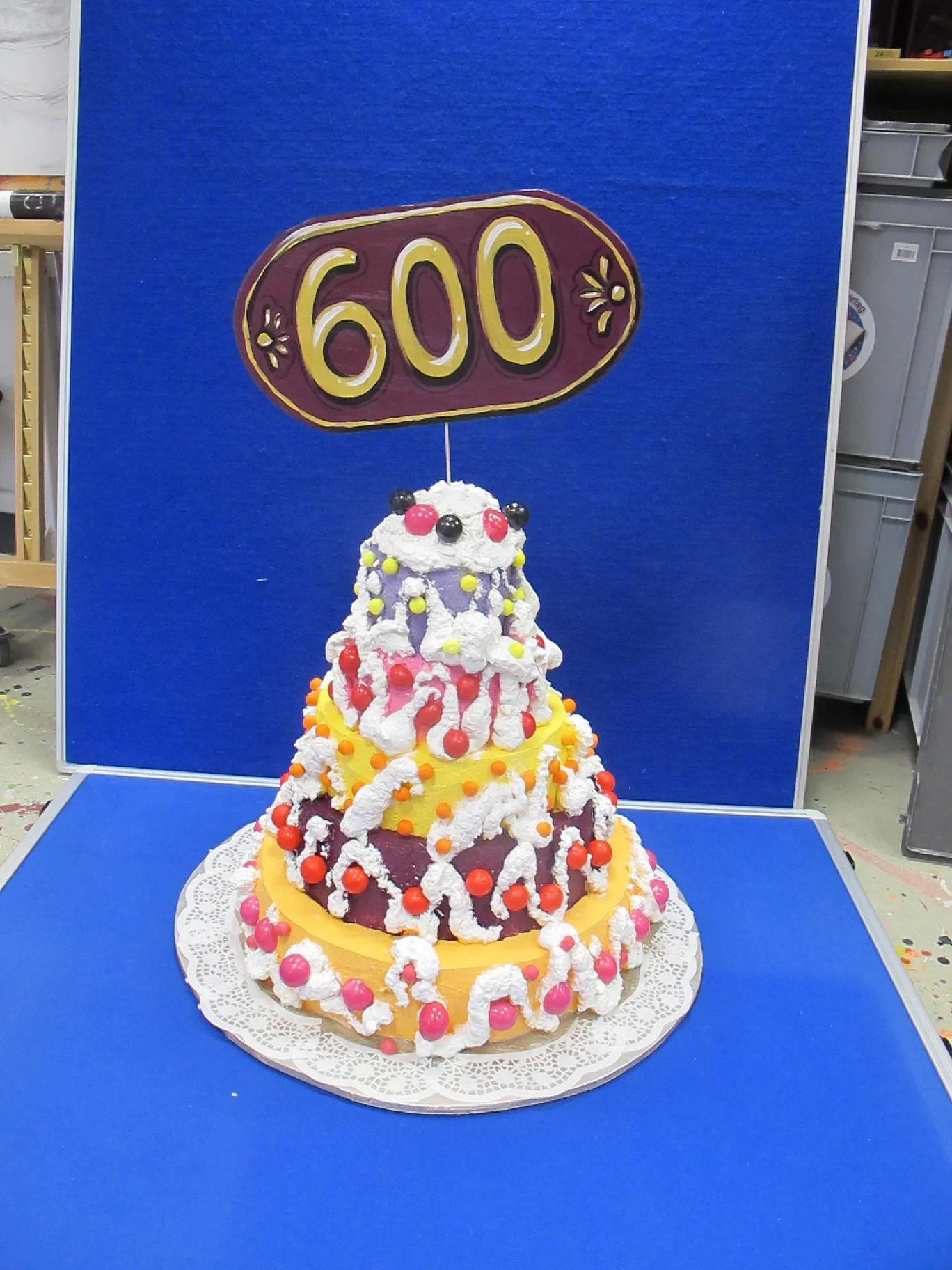 Torte XXL Styropor rosa