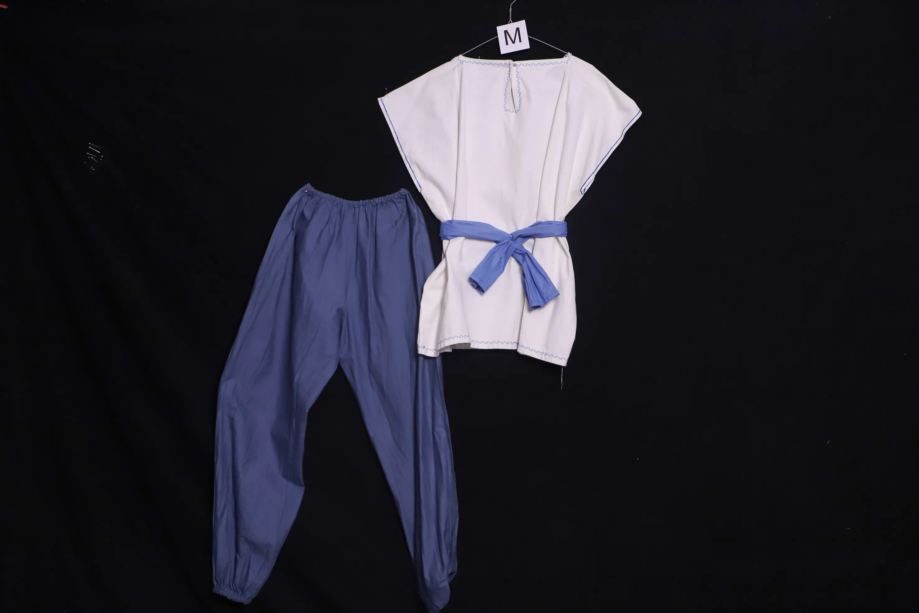 Verkleidung M, weiss-blau ( M0145 )