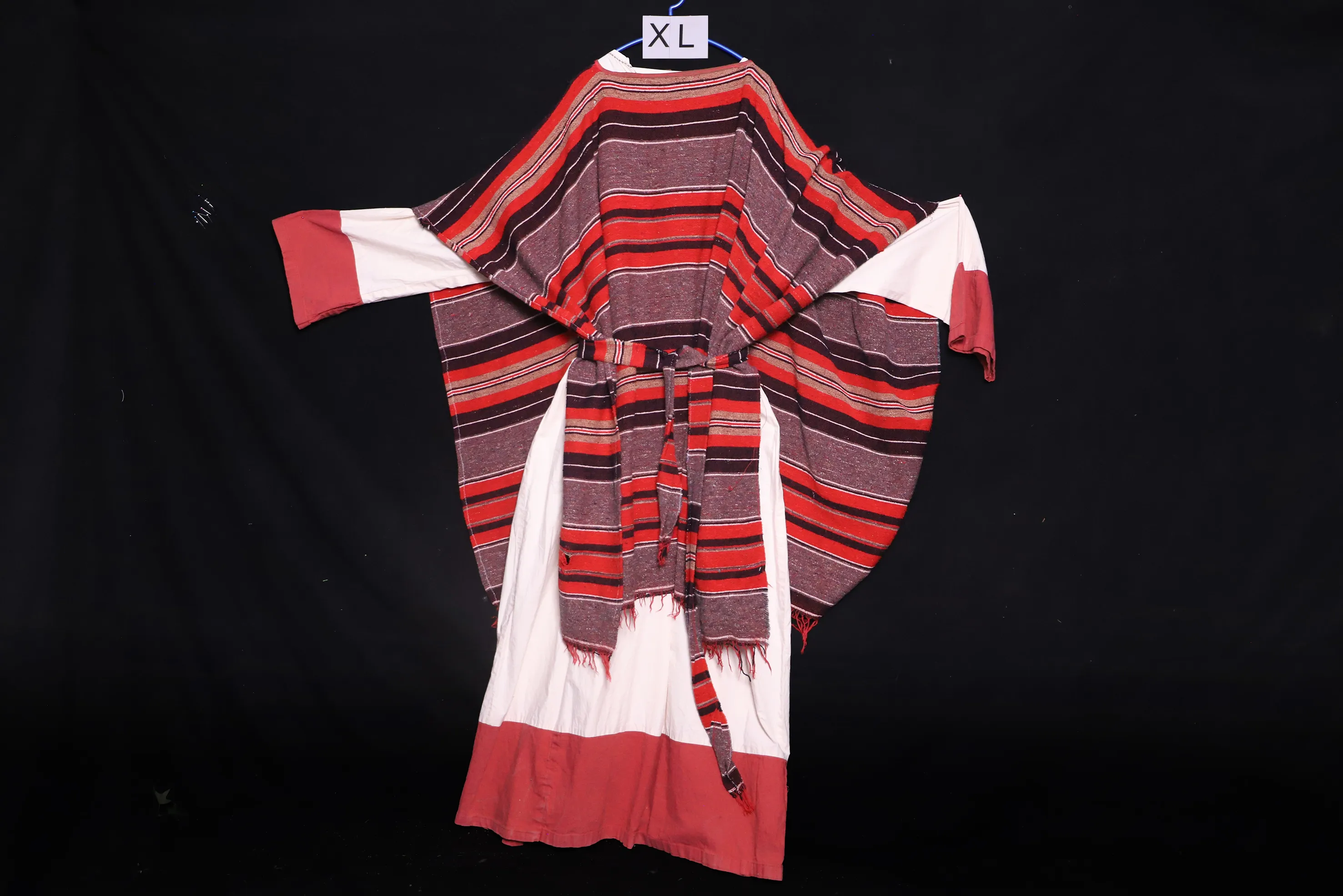 Verkleidung XL mit Umhang, weiss-rot ( XL0169 )