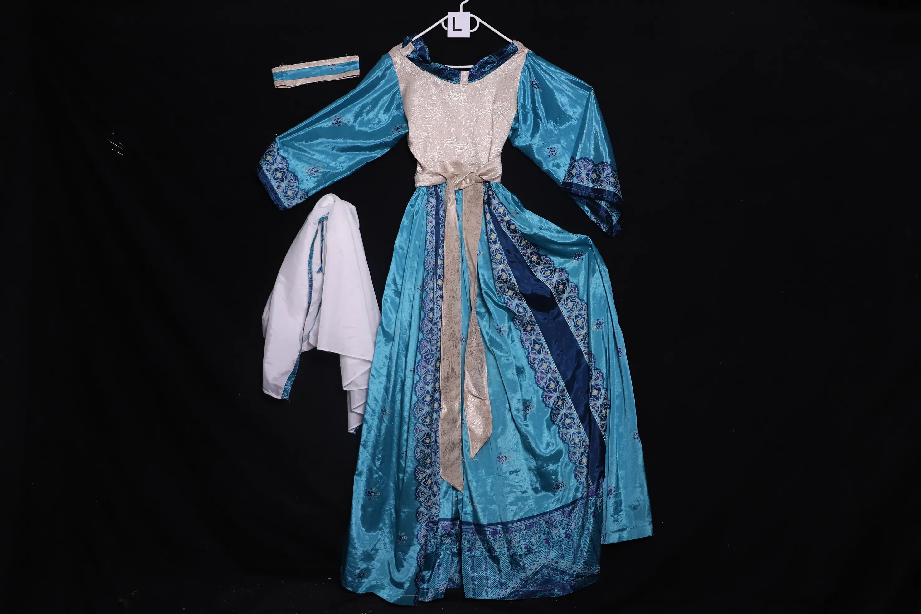 Verkleidung L, blau-gold ( L0643 )