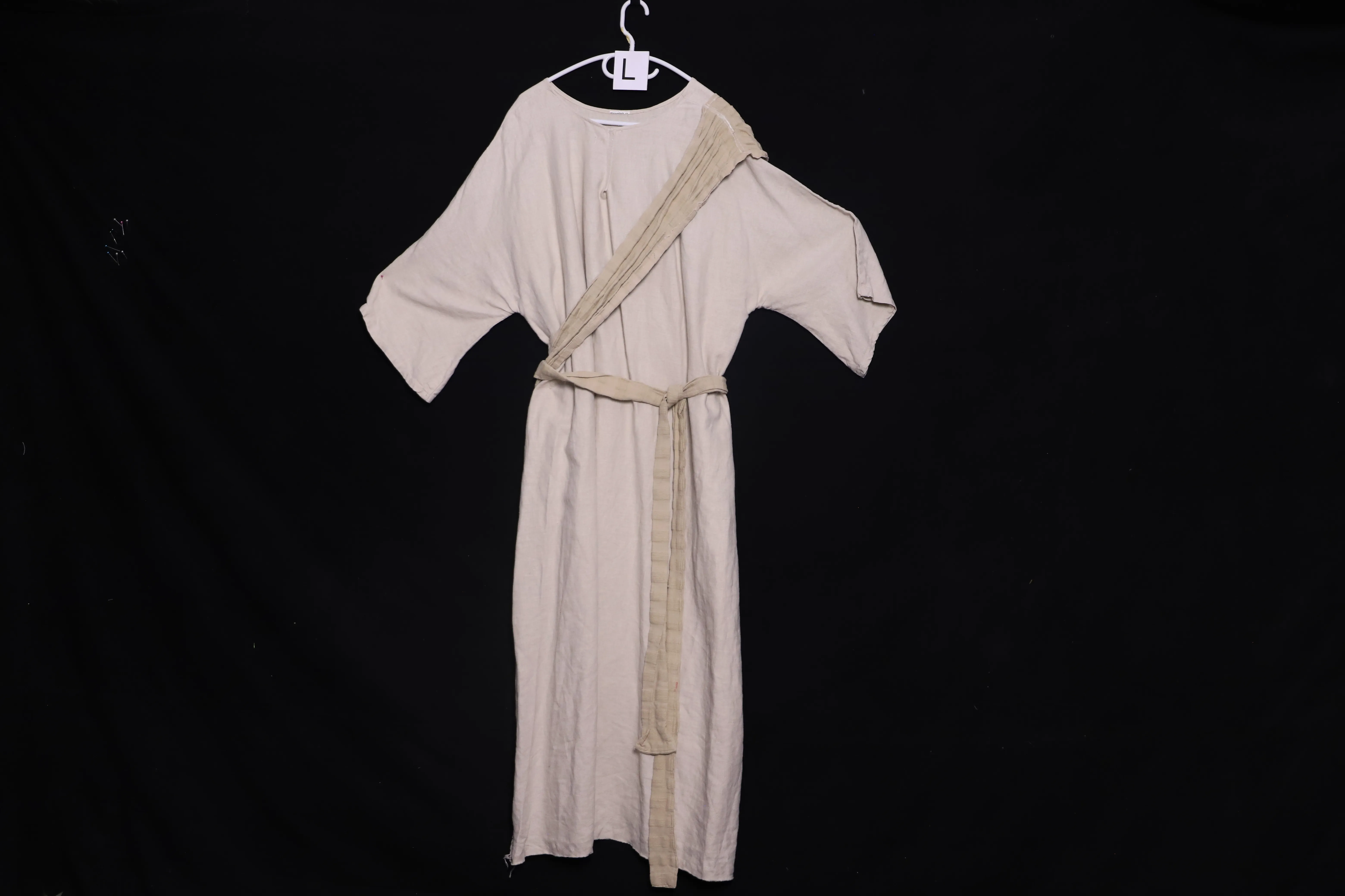 Verkleidung L mit Schärpe, beige ( L0857 )