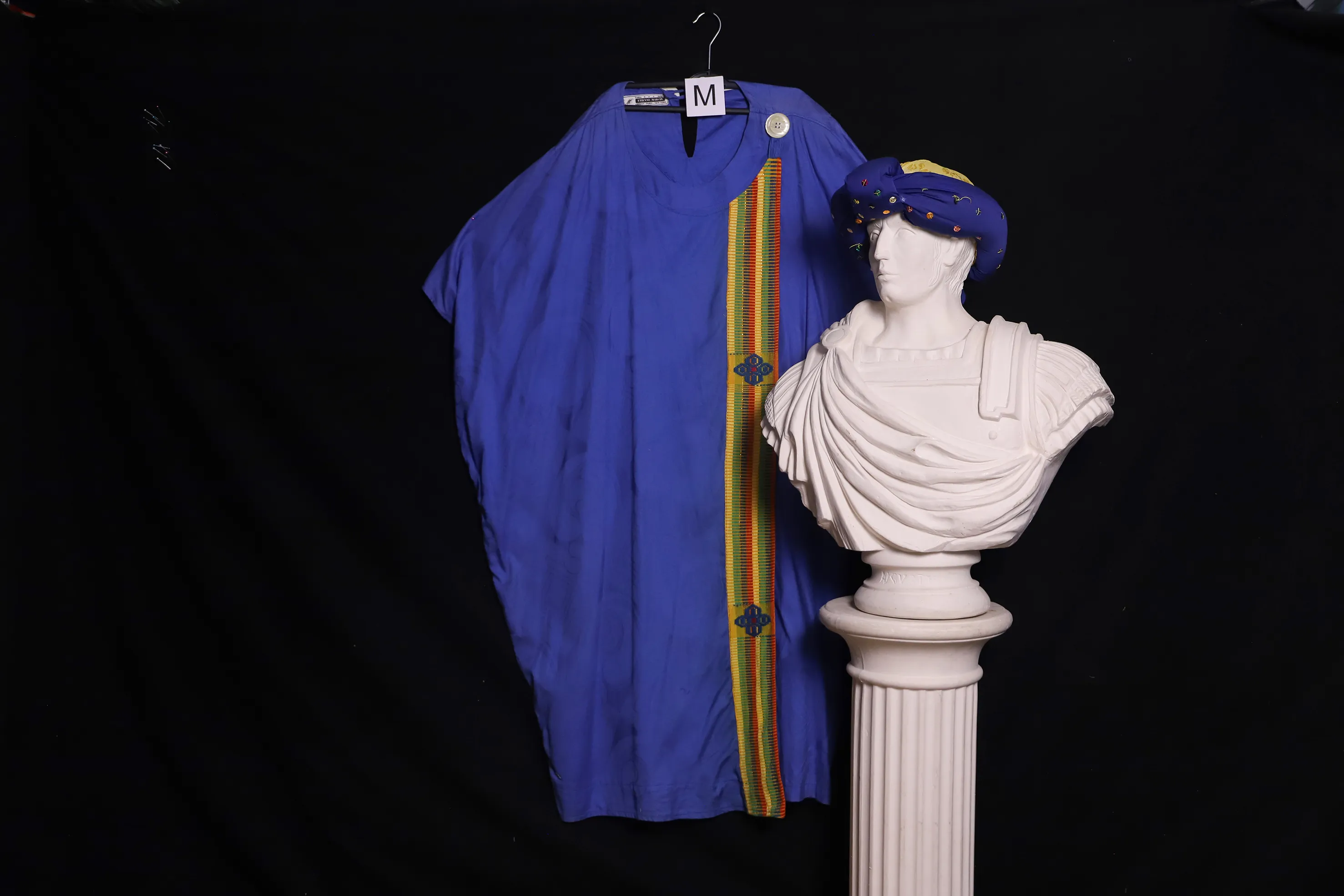 Verkleidung M mit Kopfbedeckung, blau ( M0621 )