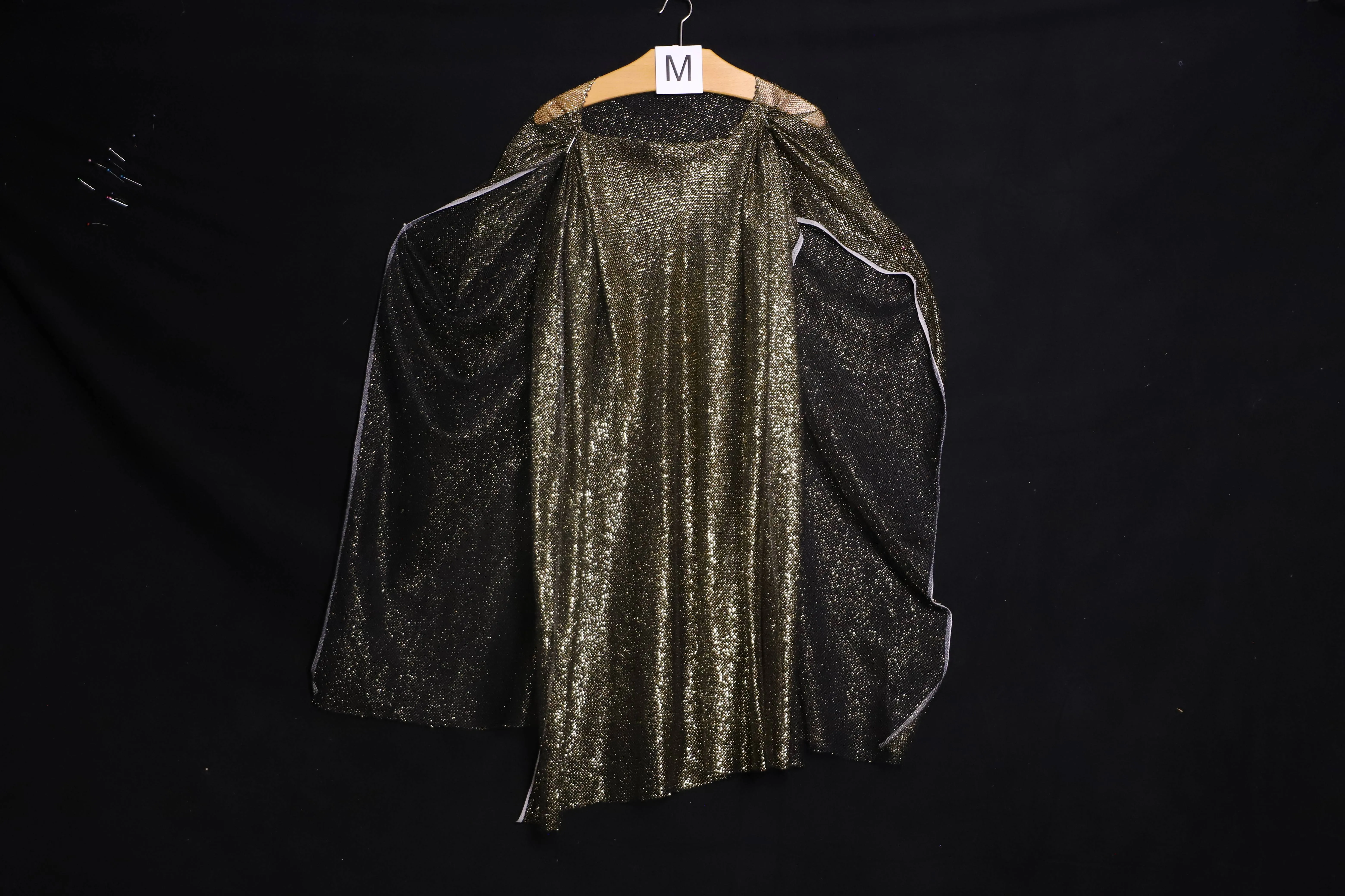 Test Umhang M, gold-durchsichtig (M0318)