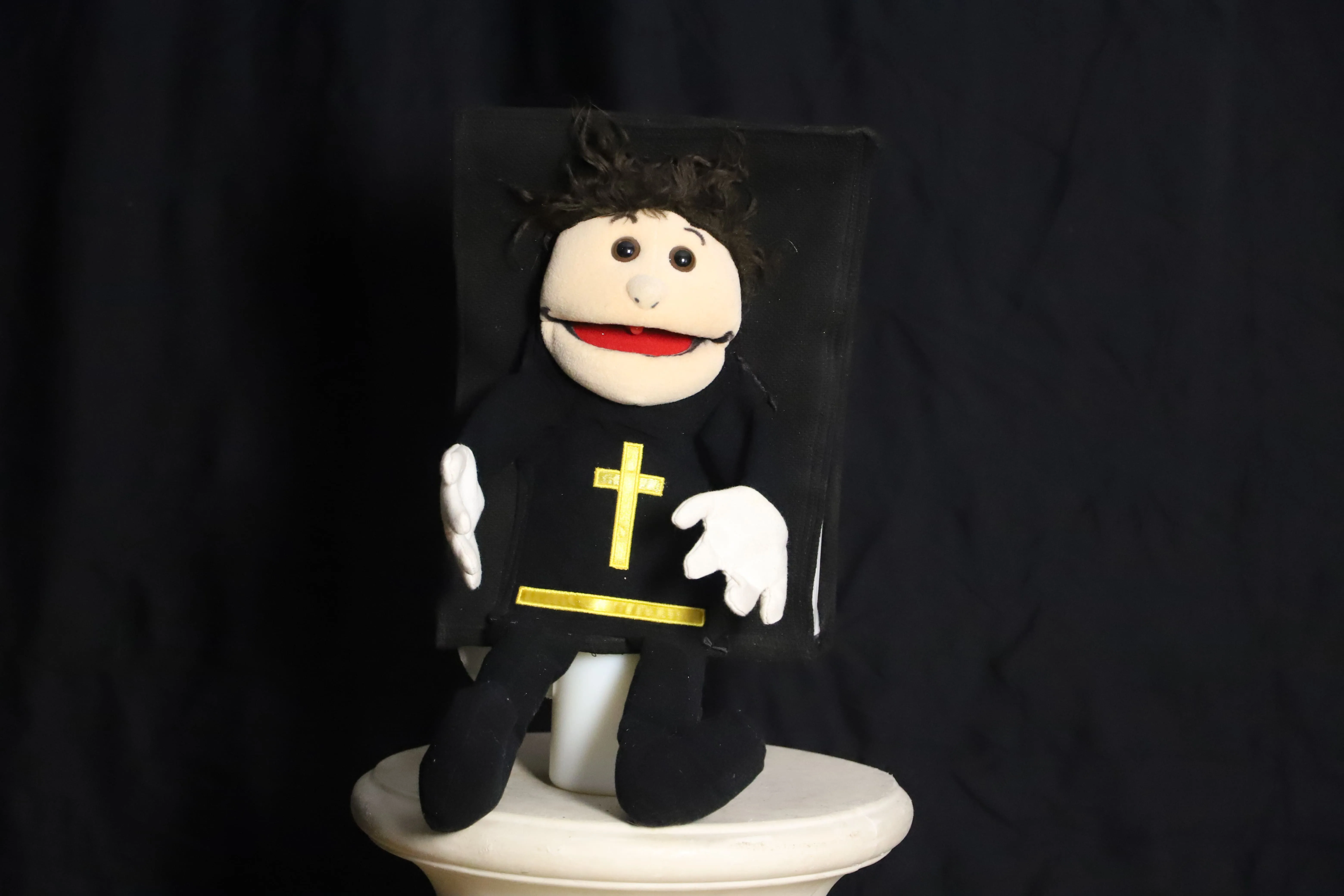 Handpuppe ( lustige sprechende Bibel - schwarz )