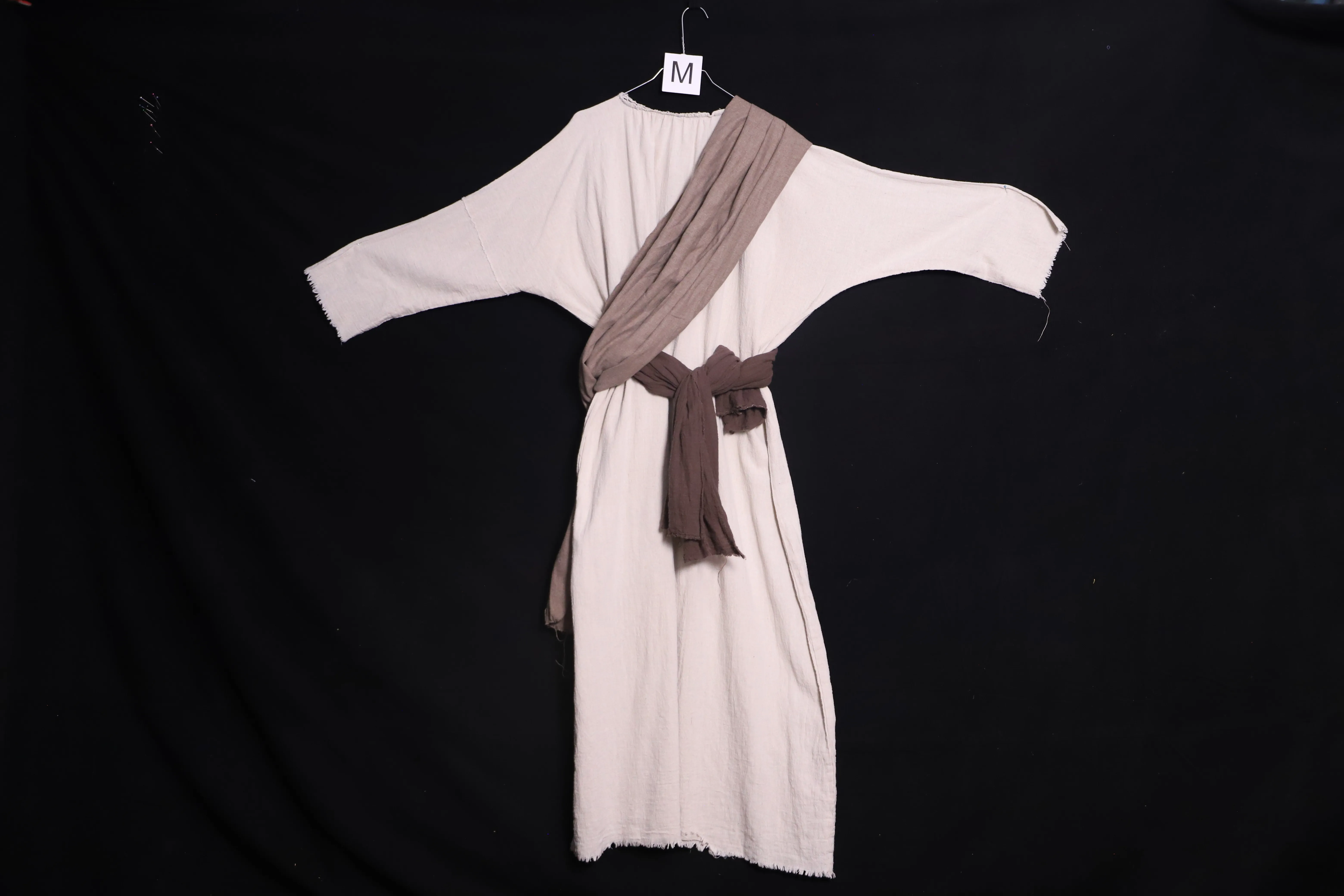 Verkleidung M mit Schärpe, beige ( M0841 )