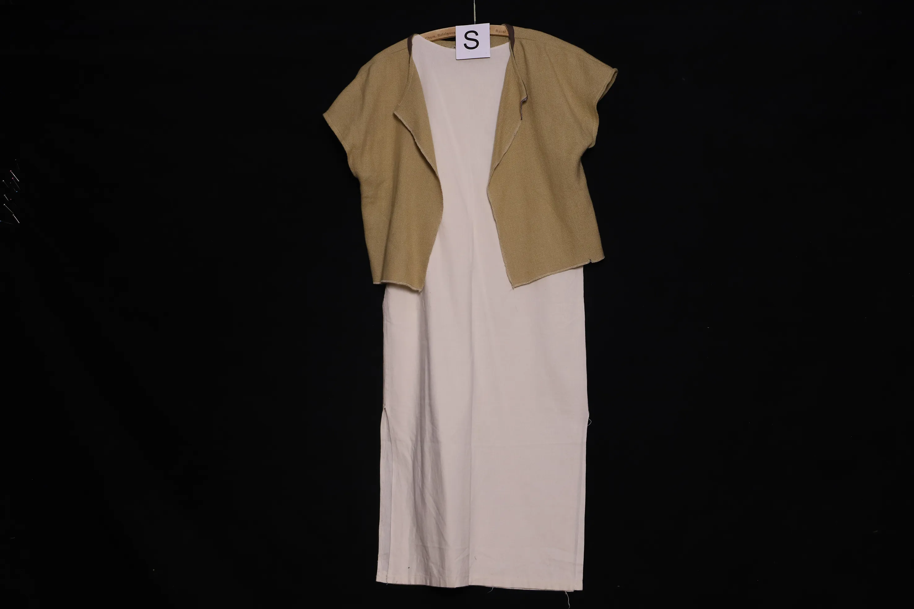 Verkleidung S mit Veste, weiss-beige ( S01109 )