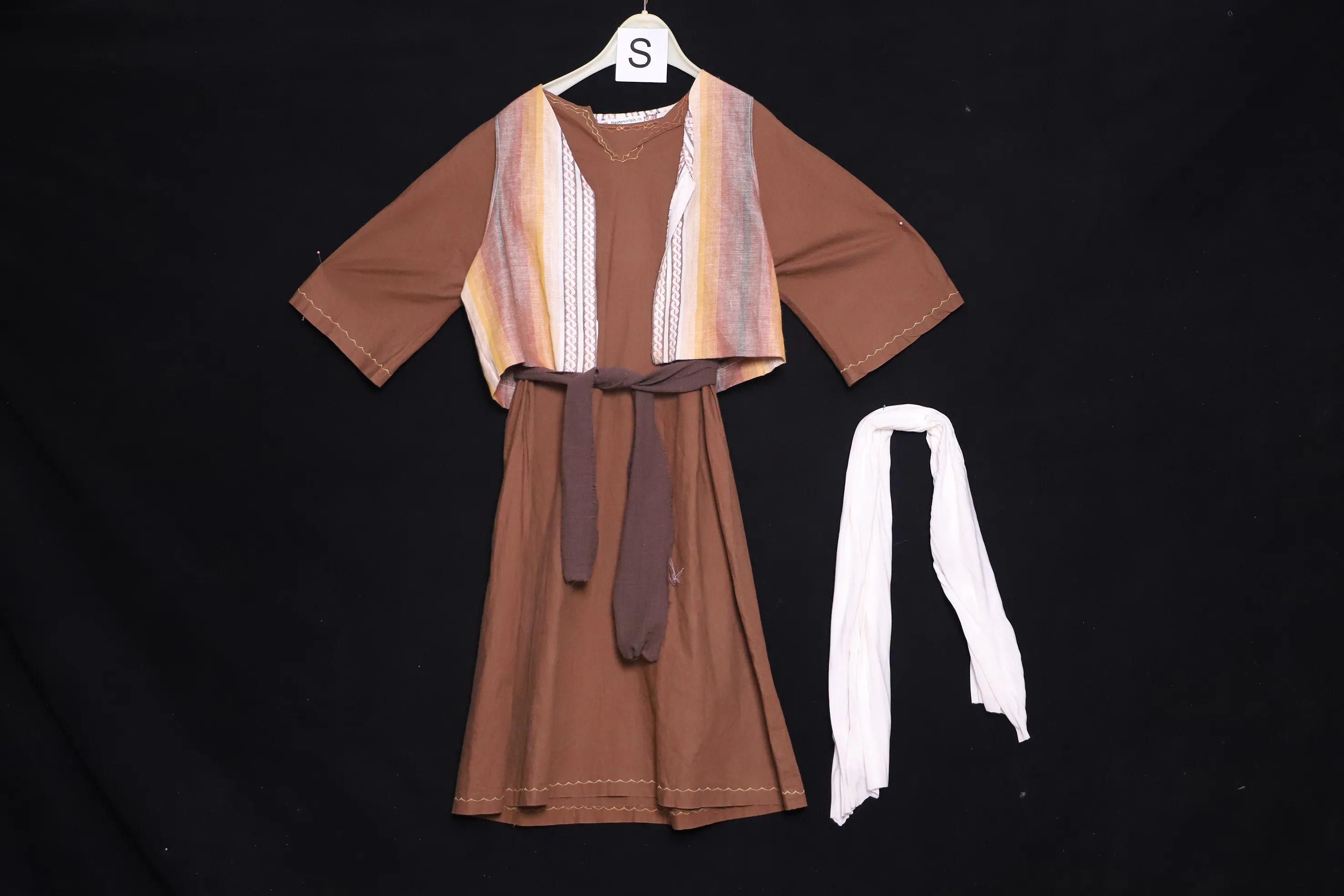 Verkleidung S mit Veste, braun-bunt ( S0879 )