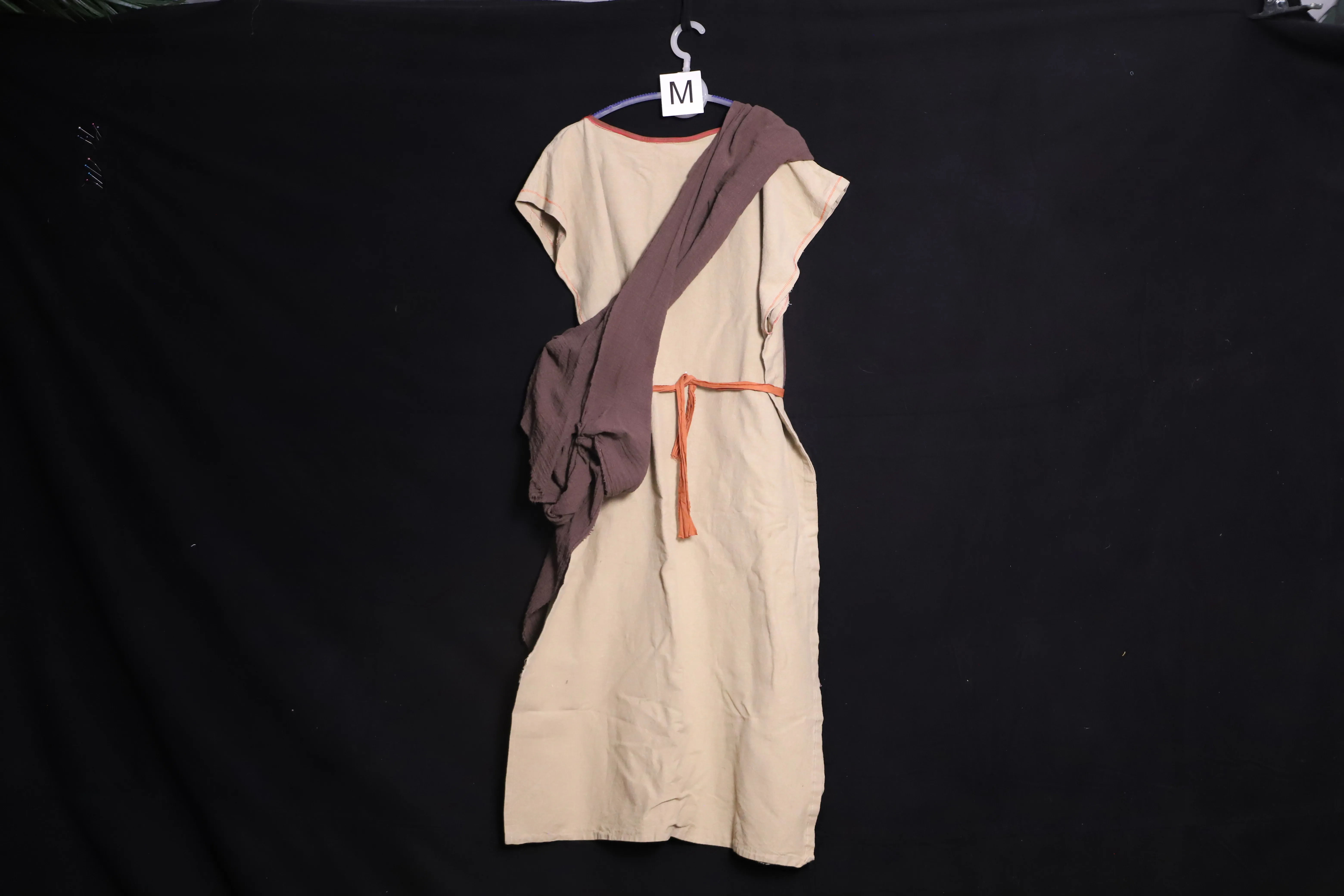 Verkleidung M mit Schärpe, beige ( M0848 )