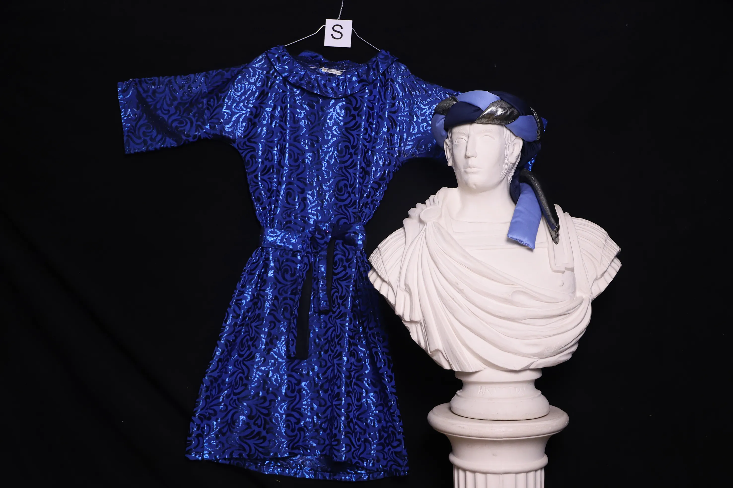 Verkleidung S mit Kopfbedeckung, blau ( S0652 )