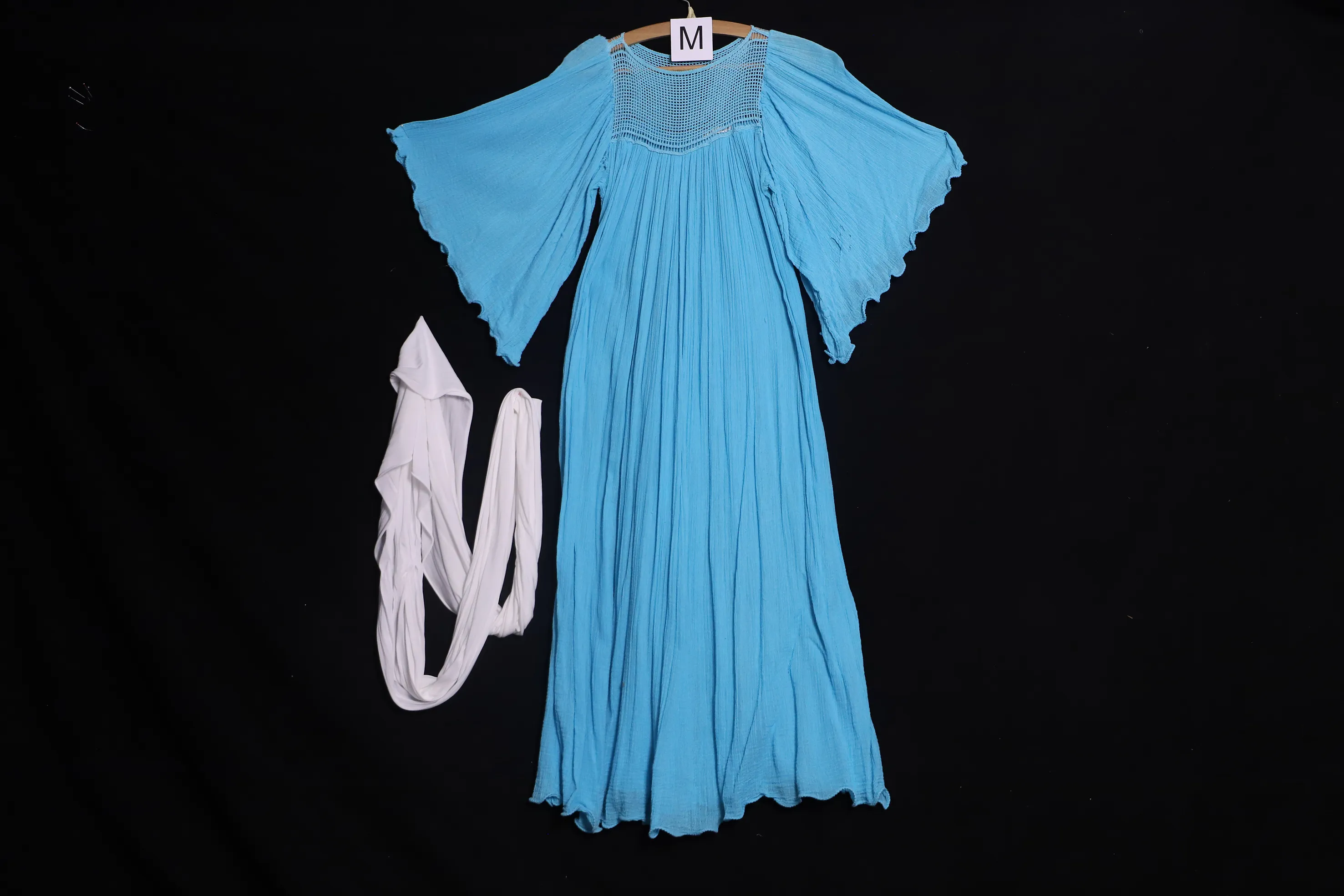 Verkleidung M mit Kopfbedeckung, blau ( M0605 )