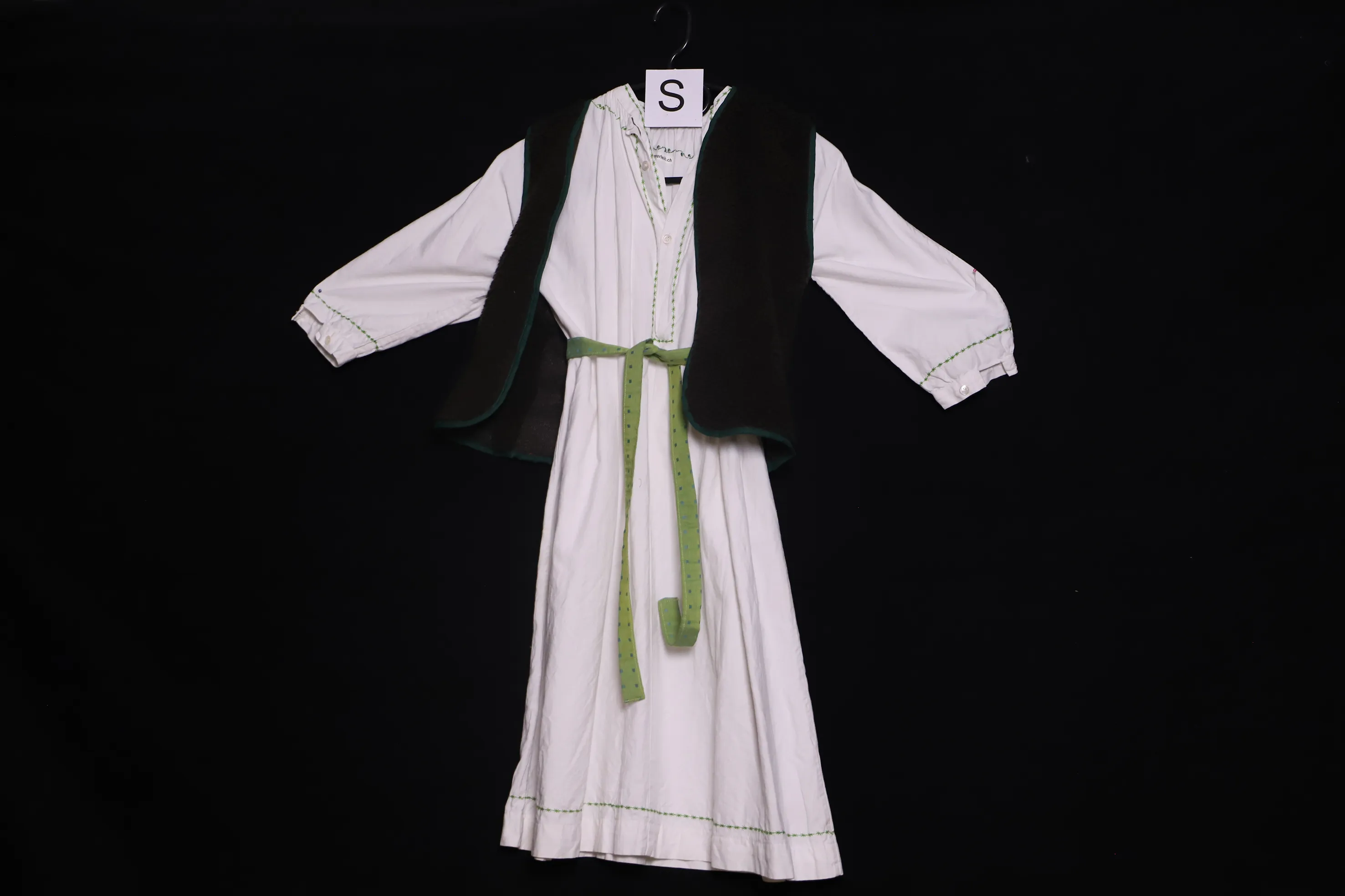 Verkleidung S mit Veste, weiss ( S01106 )