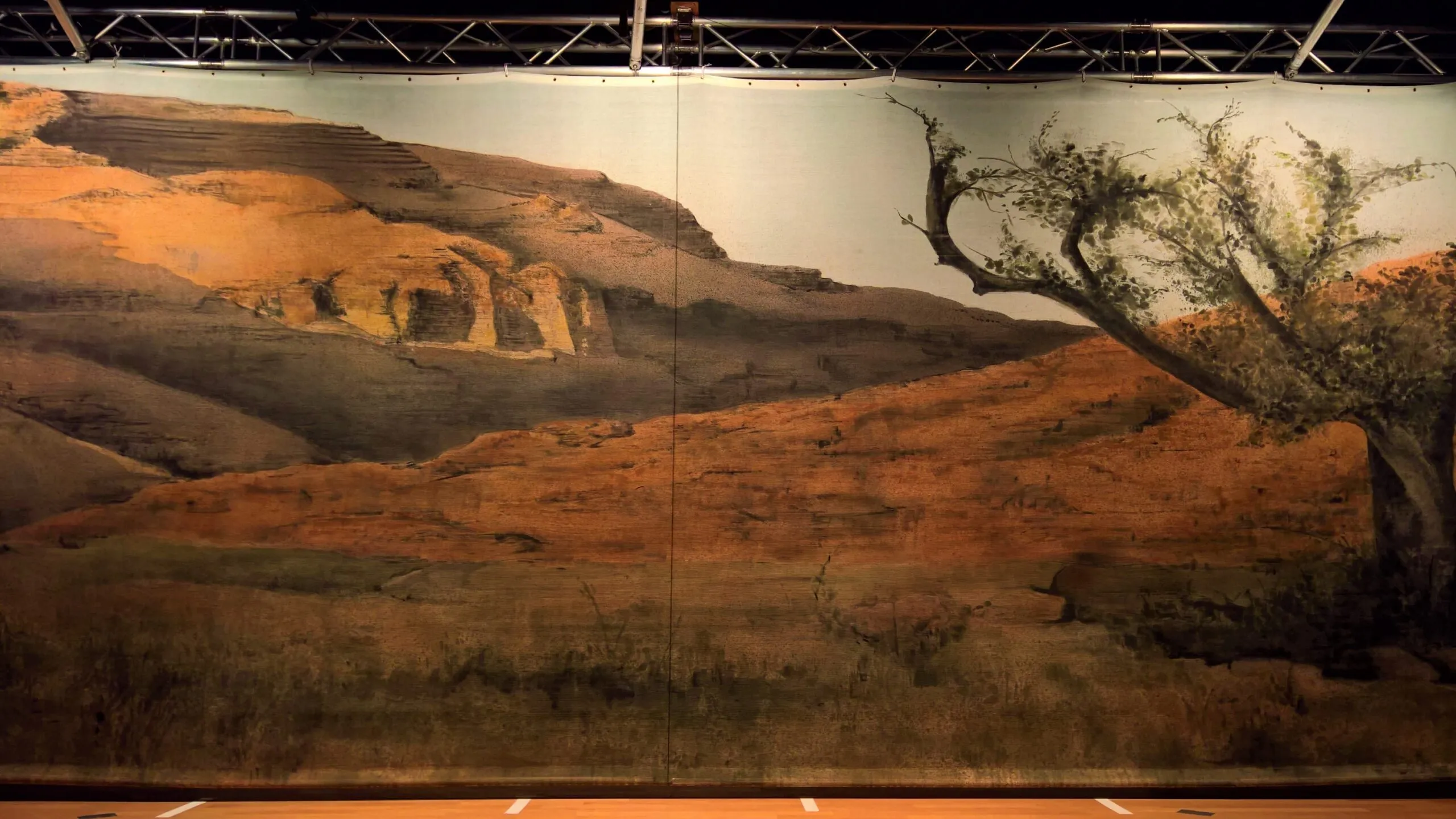 Kulisse Landschaft gemalt