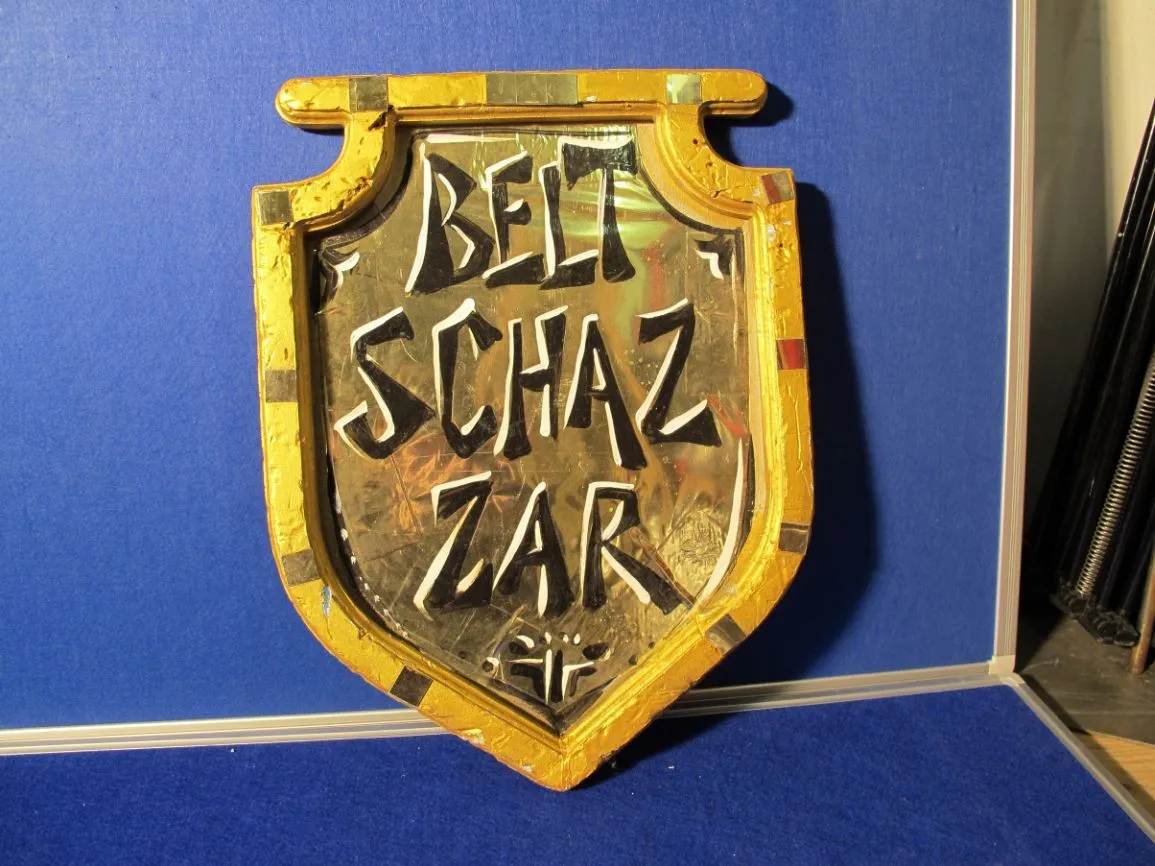 Tafel Belsazar  golden