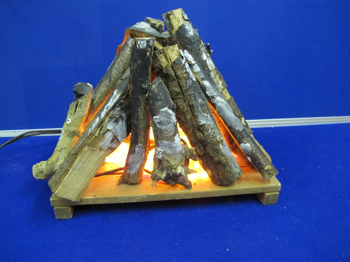 Feuer flackernd echtes Holz