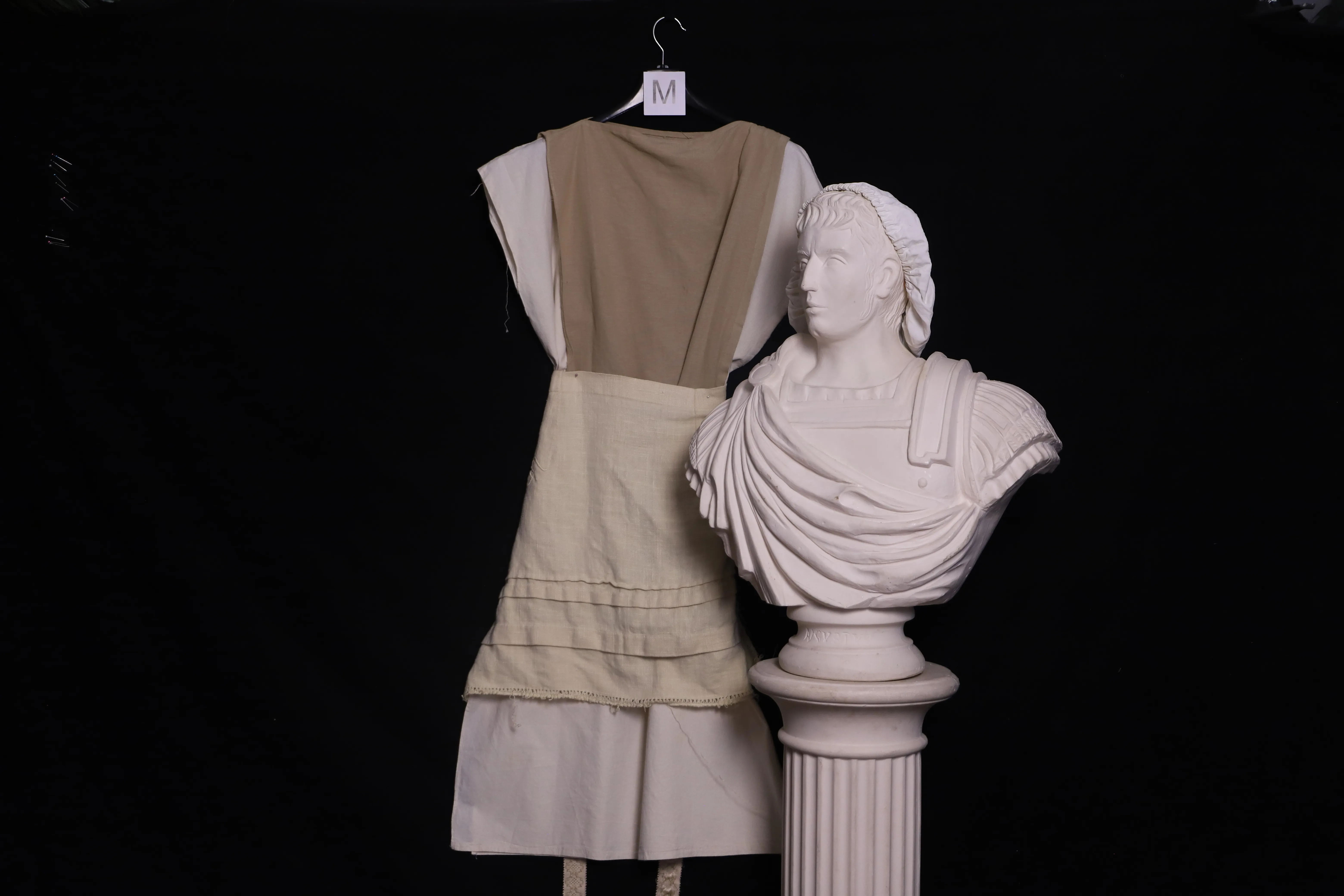 Verkleidung M mit Kopfbedeckung, beige ( M0853 )