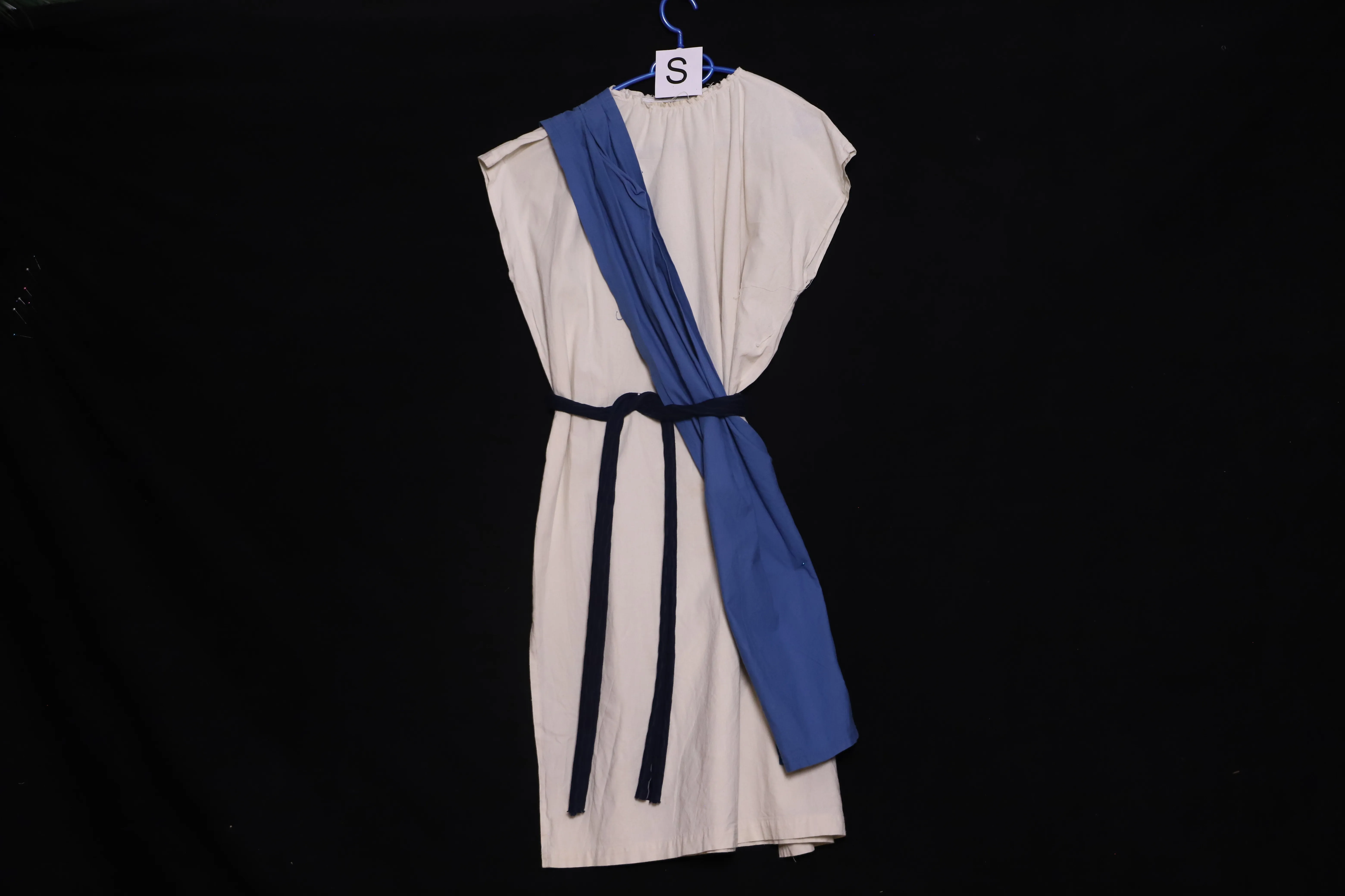 Verkleidung S mit Schärpe, weiss-blau ( S01117 )