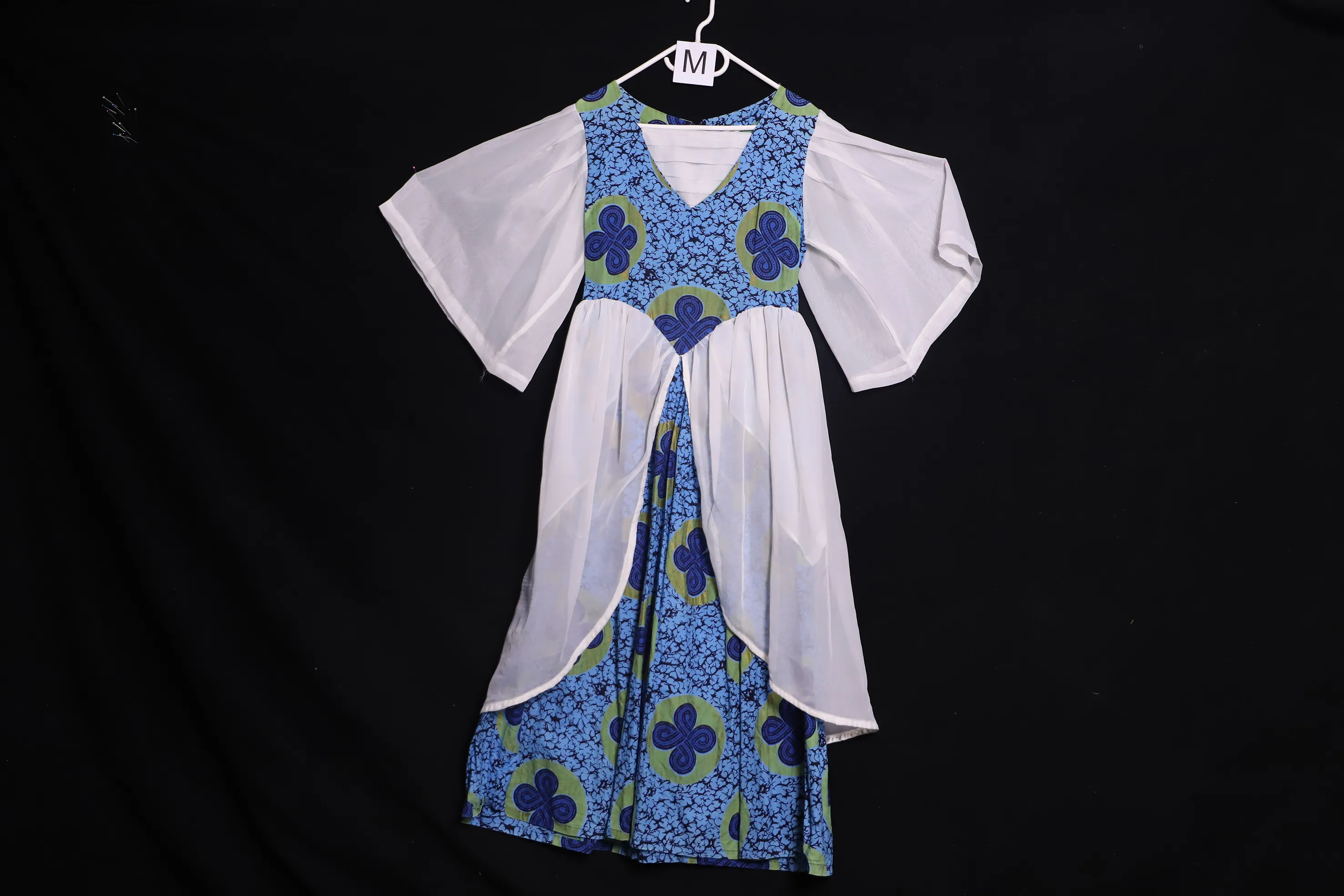 Verkleidung M, blau-weiss ( M0625 )