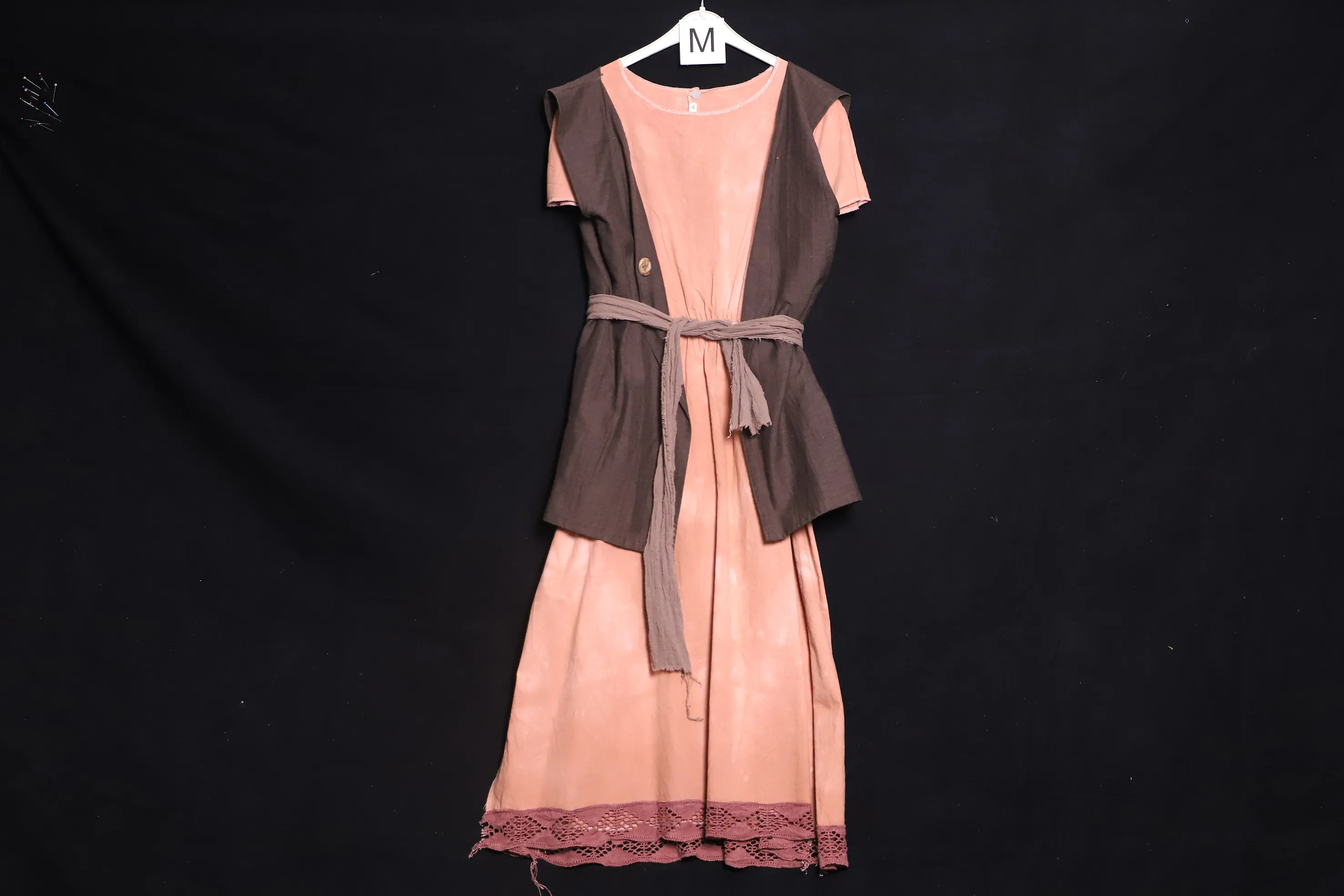 Verkleidung M mit Veste, orange-braun ( M0821 )