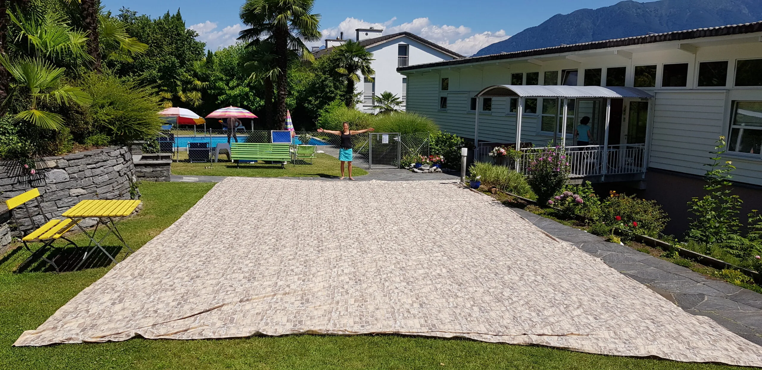 Hintergrund XXL-Tuch Mauer Steine