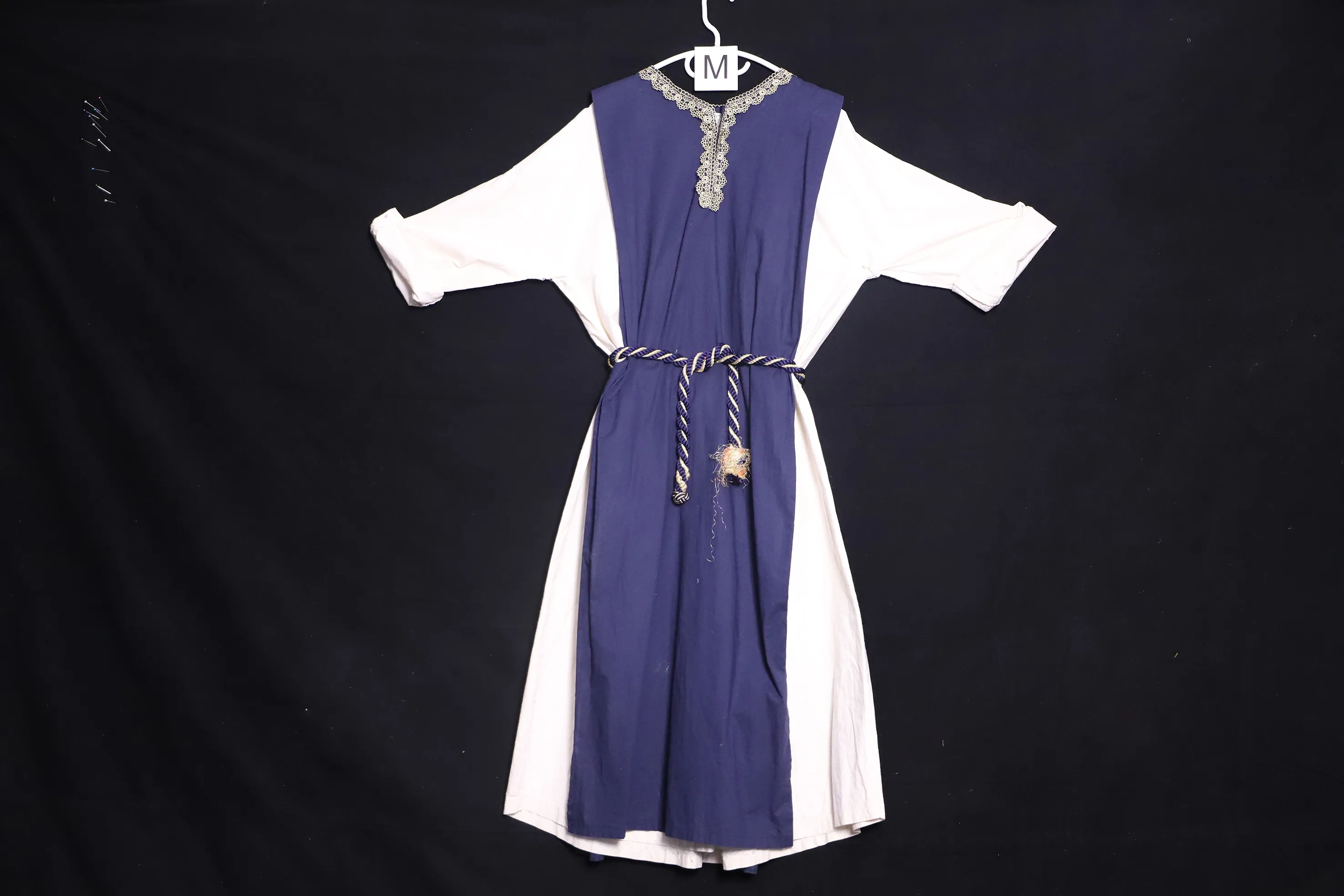 Verkleidung M, weiss-blau ( M0122 )