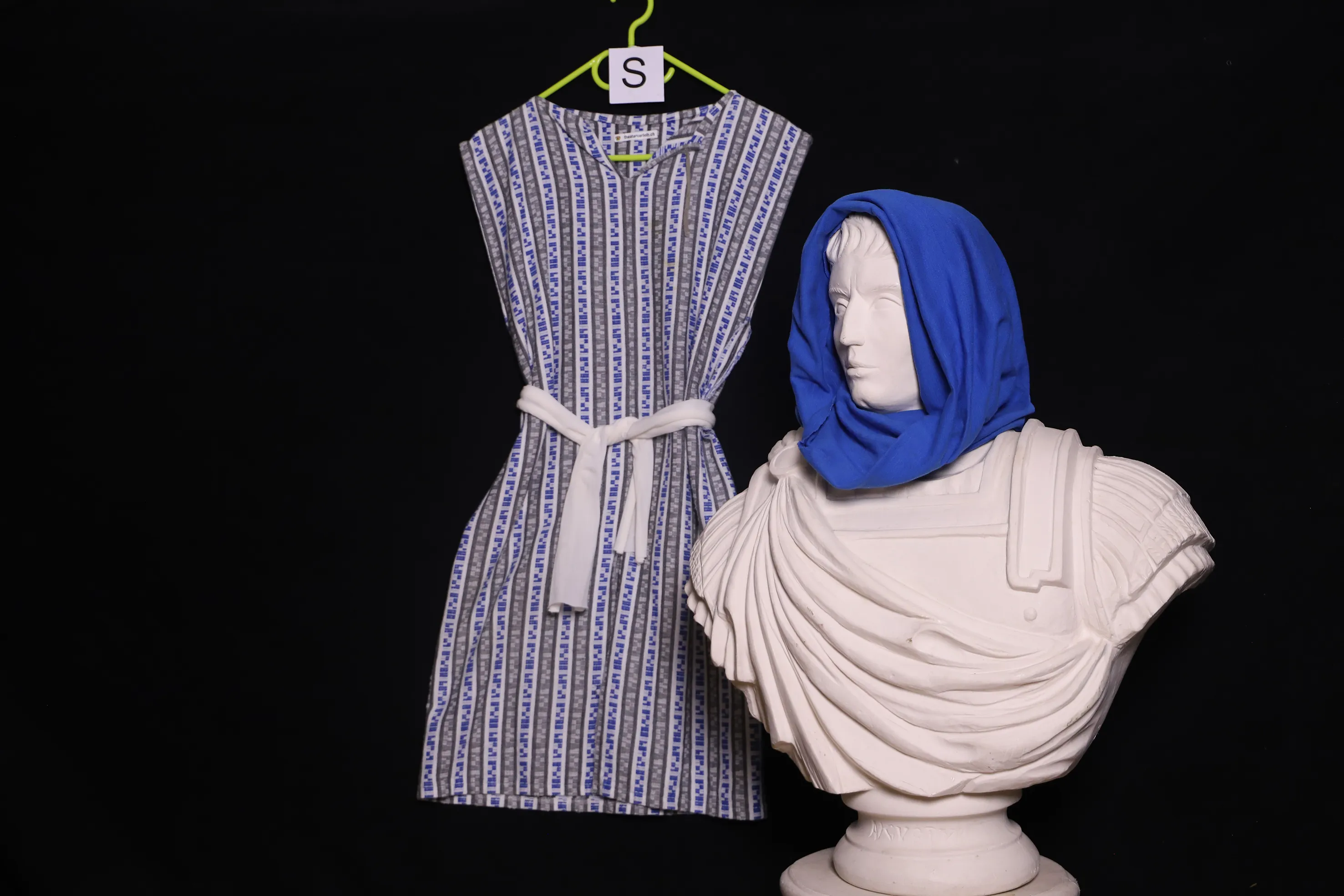 Verkleidung S mit Kopfbedeckung, blau ( S0677 )