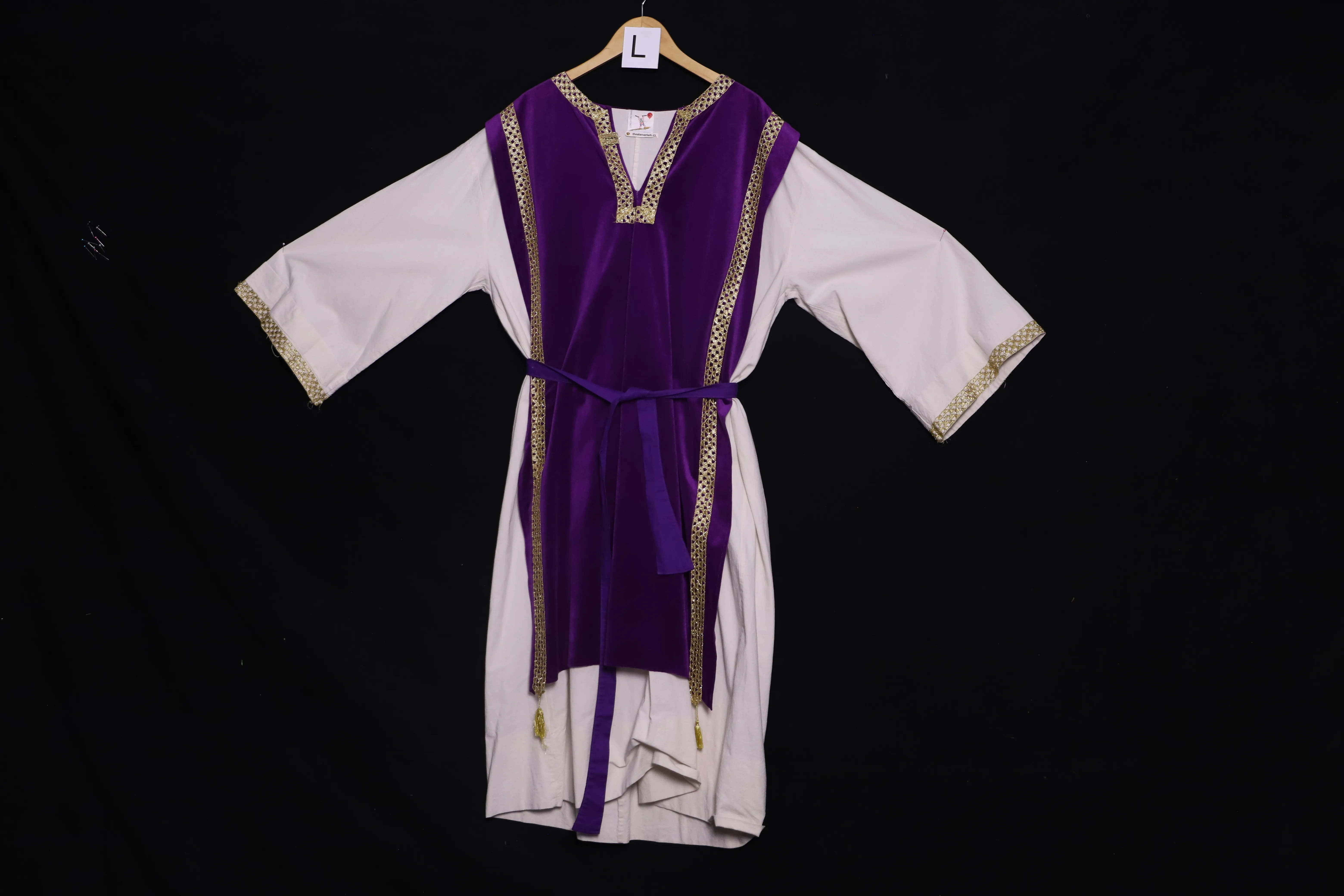 Verkleidung L, weiss-violett ( L0180 )