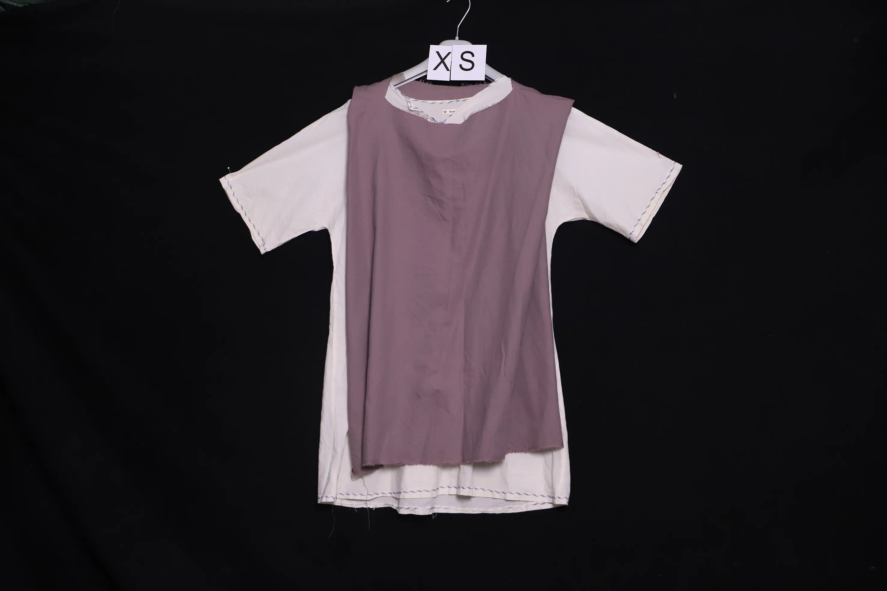 Verkleidung XS, weiss-violett ( XS0194 )