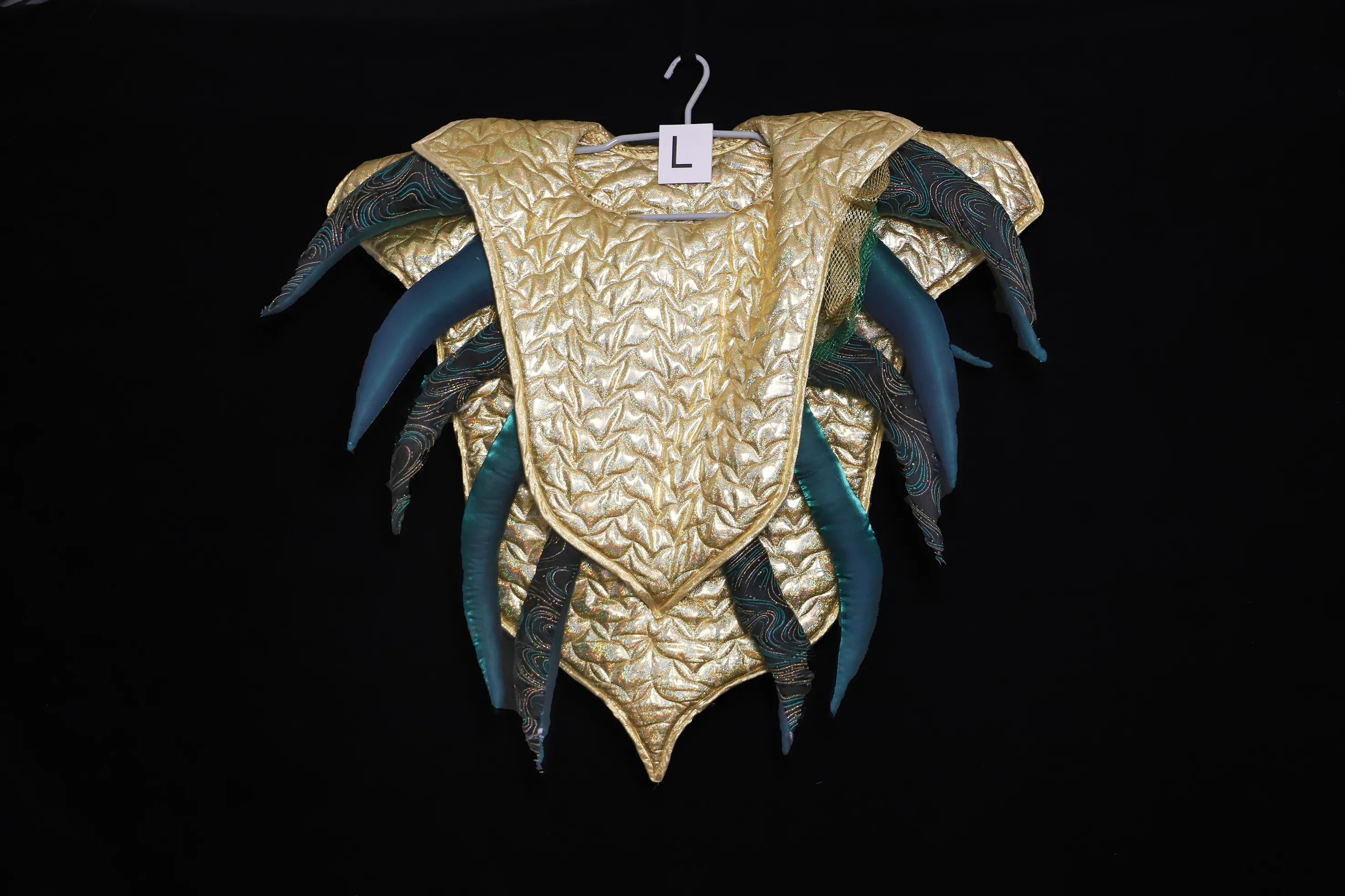 Umhang L, Magier gold-türkis ( L0337 )