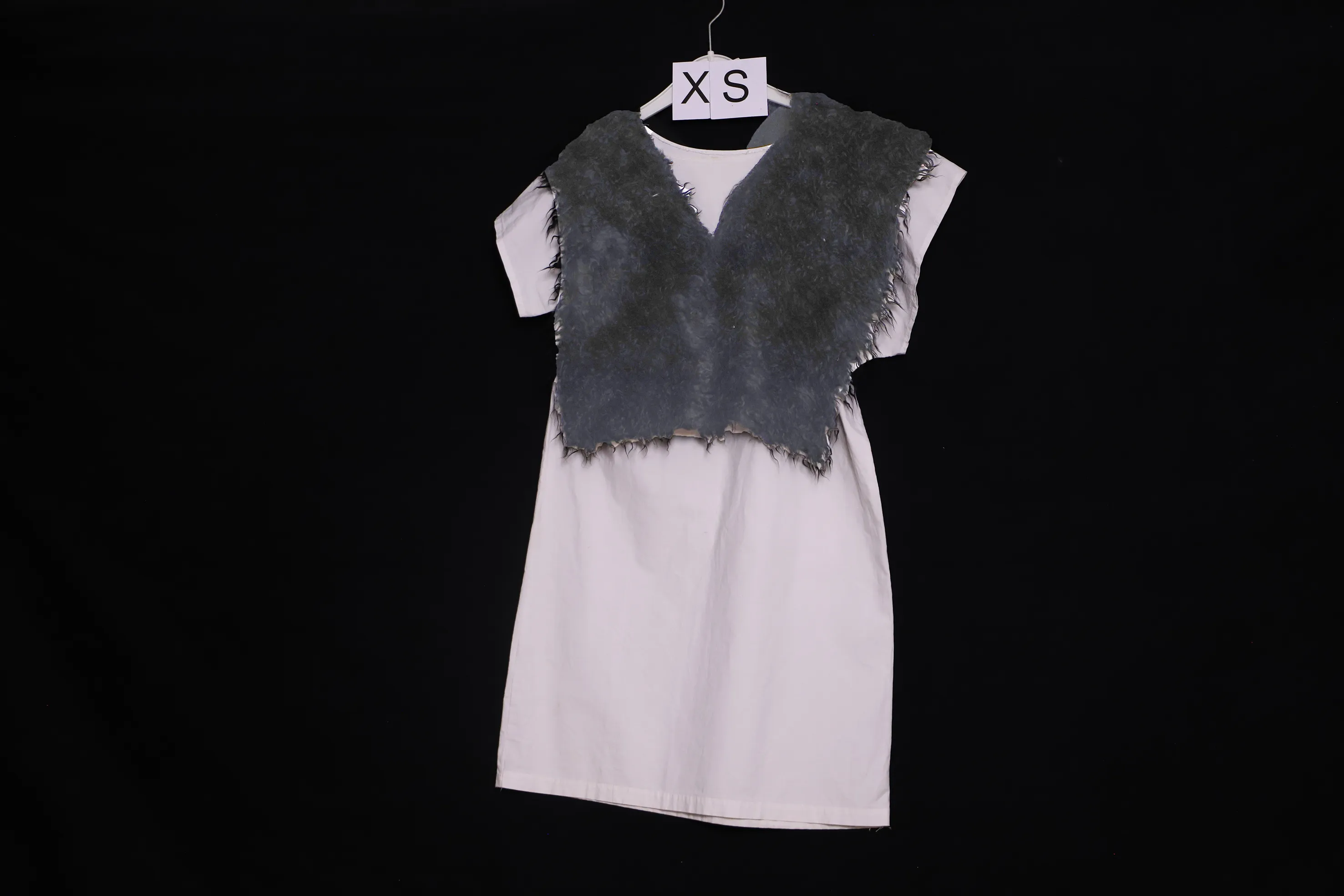 Verkleidung XS mit Veste, weiss-grau ( XS01112 )