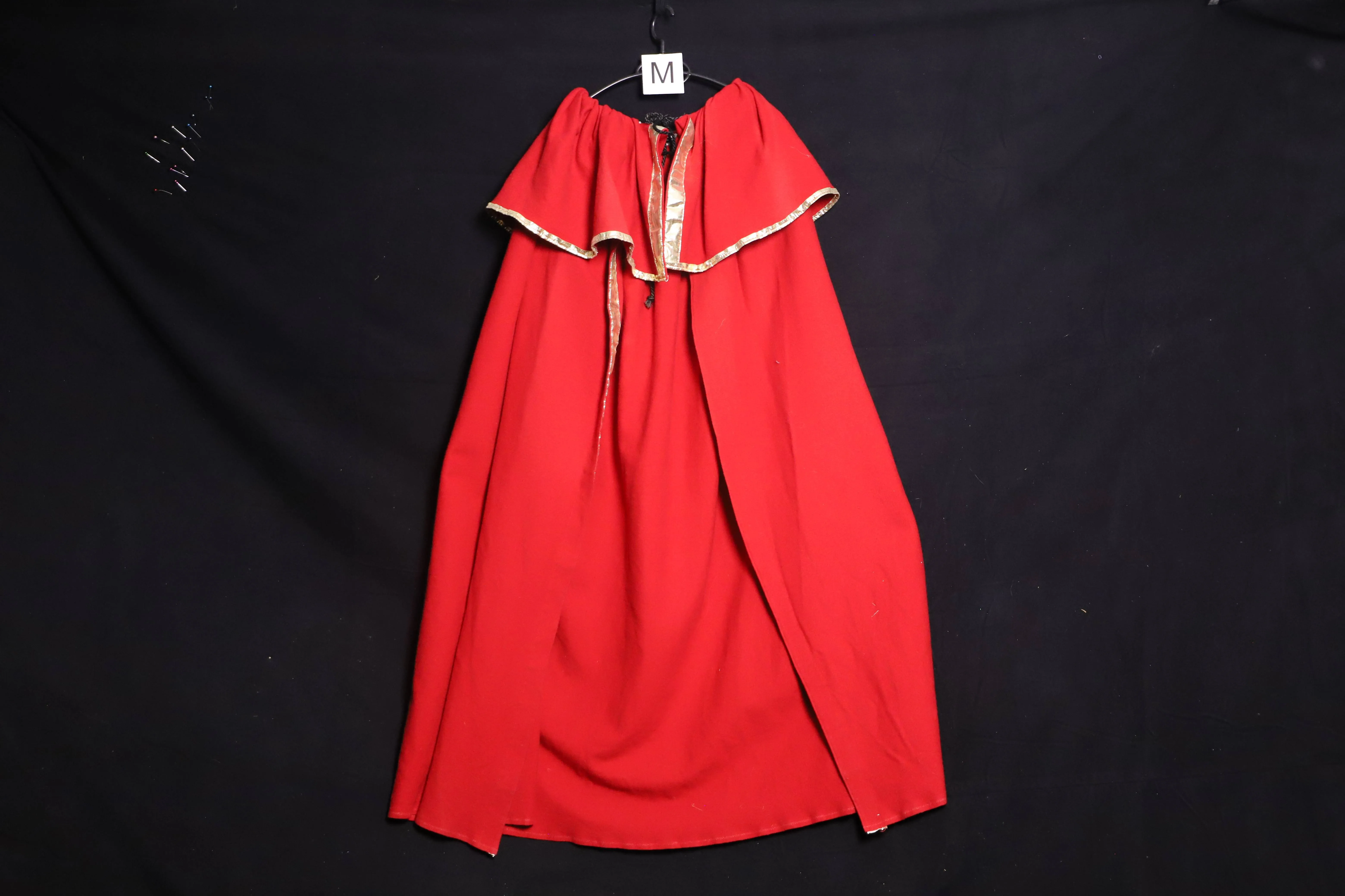 Test Umhang M, rot-gold (M0428)