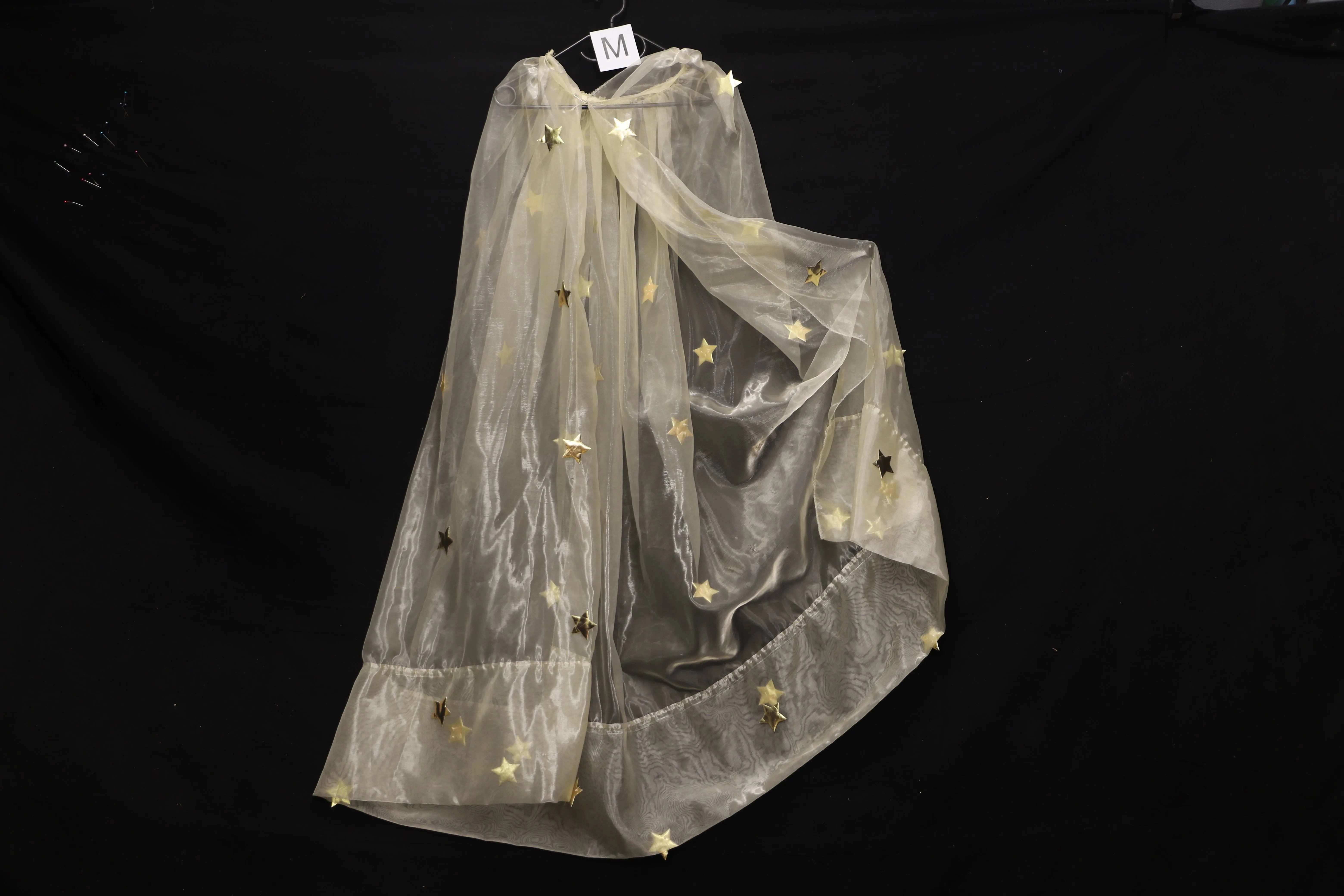 Test Umhang M, gold-durchsichtig (M0316)