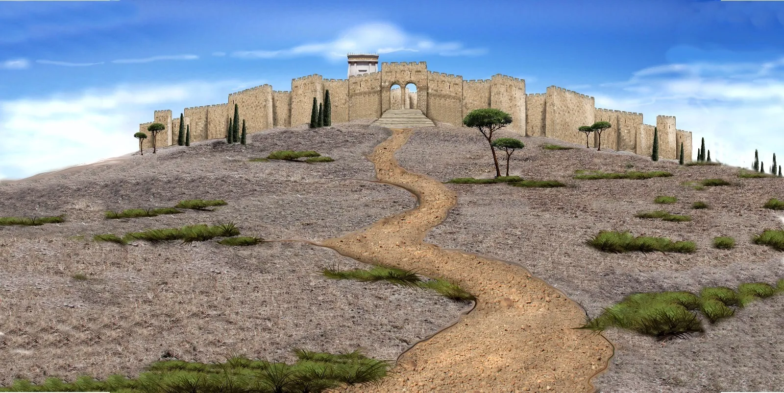 Kulisse Jerusalem blickdicht