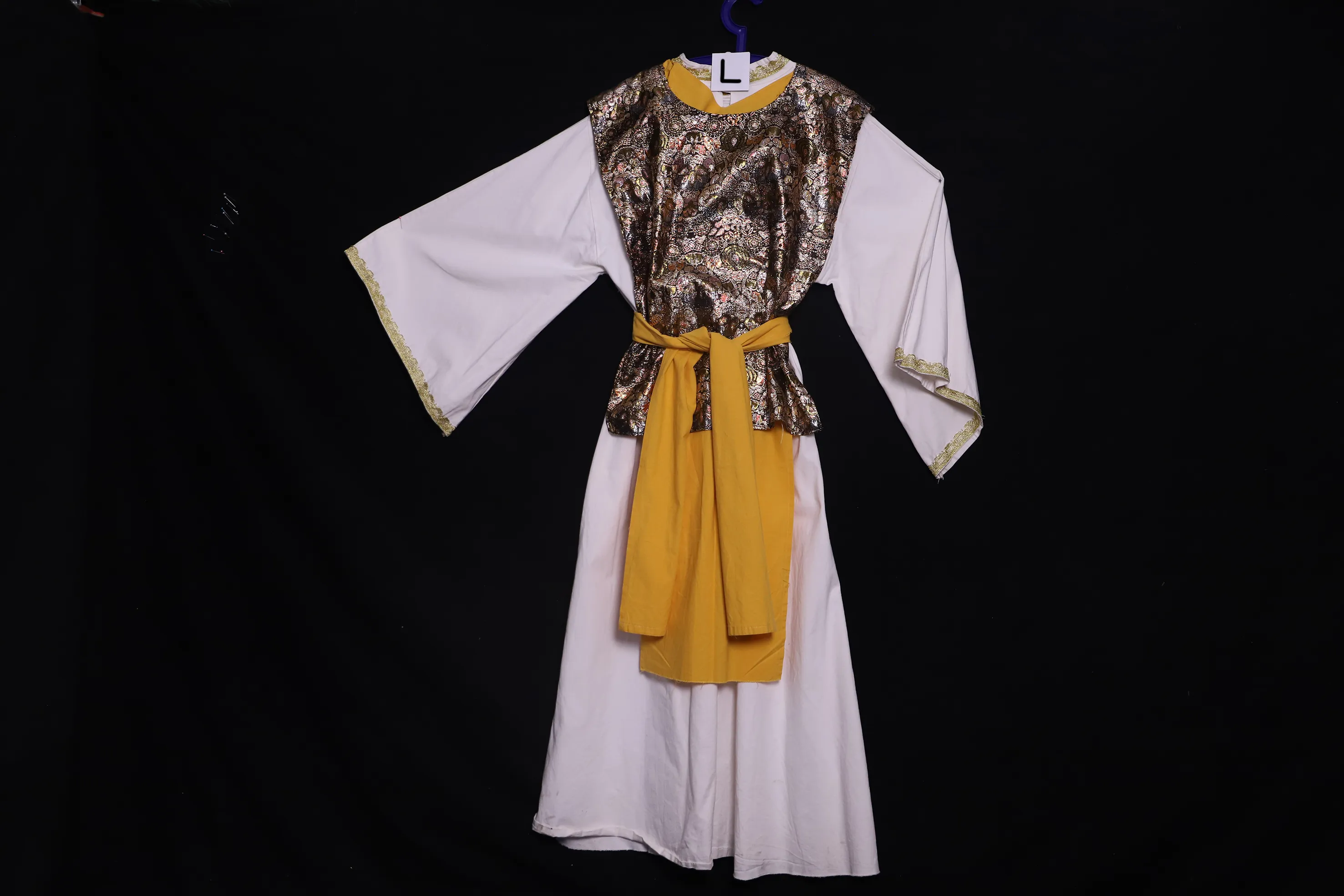 Verkleidung L, weiss-gold-gelb ( L0152 )